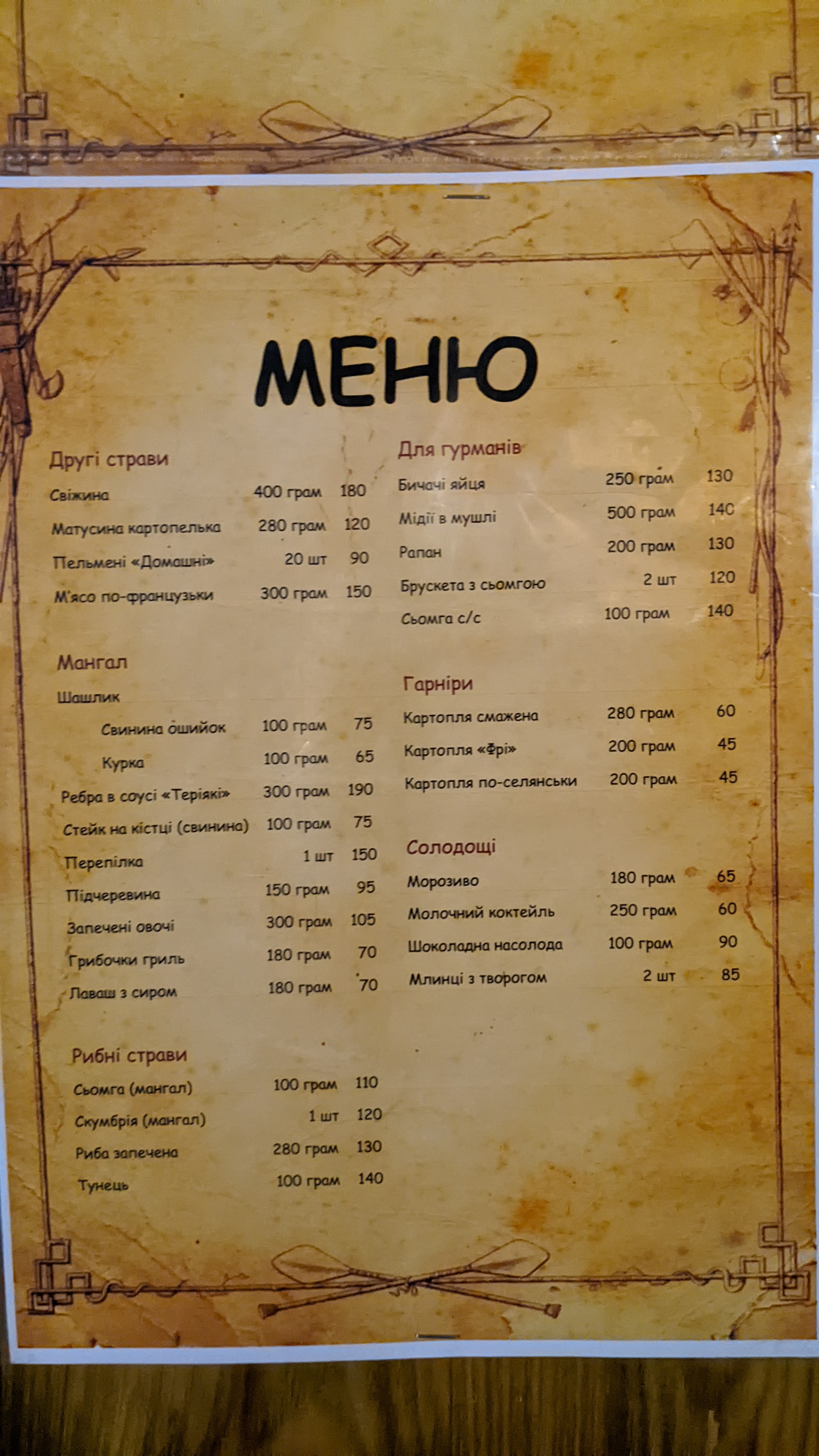 Taverna Zhyttya Vdalosya menu 9