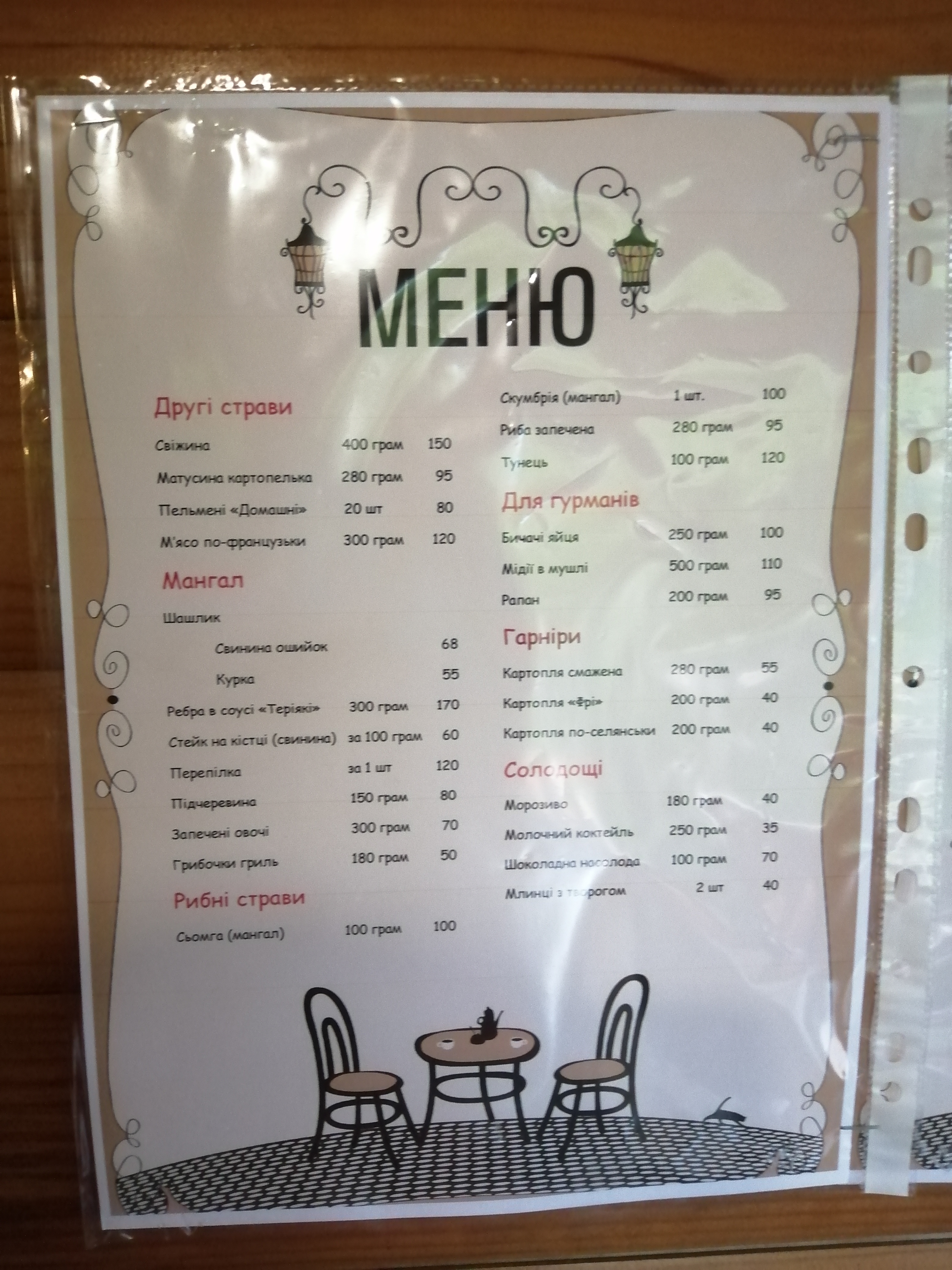 Taverna Zhyttya Vdalosya menu 11