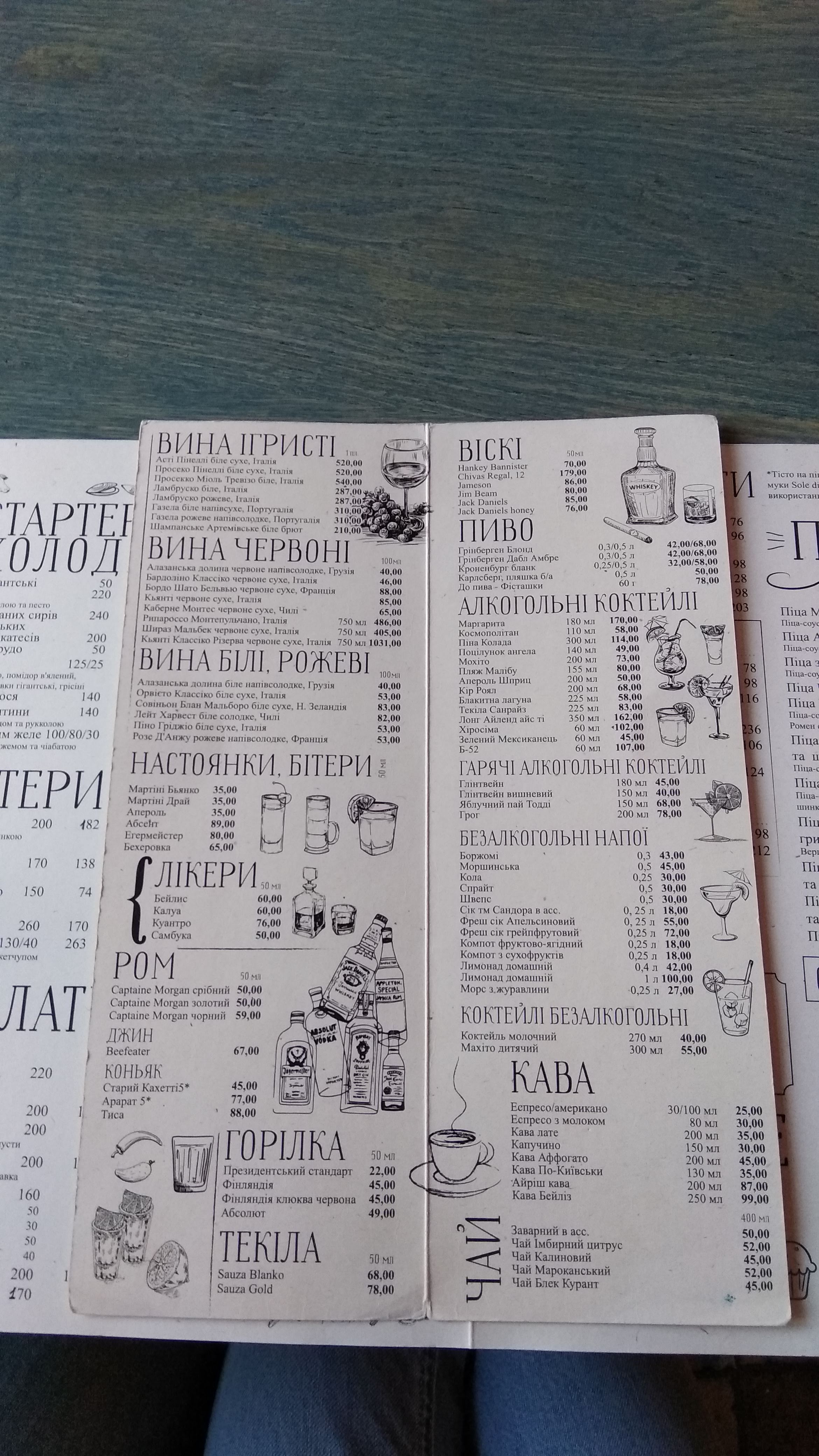 Cipolla Rossa restaurant menu 3