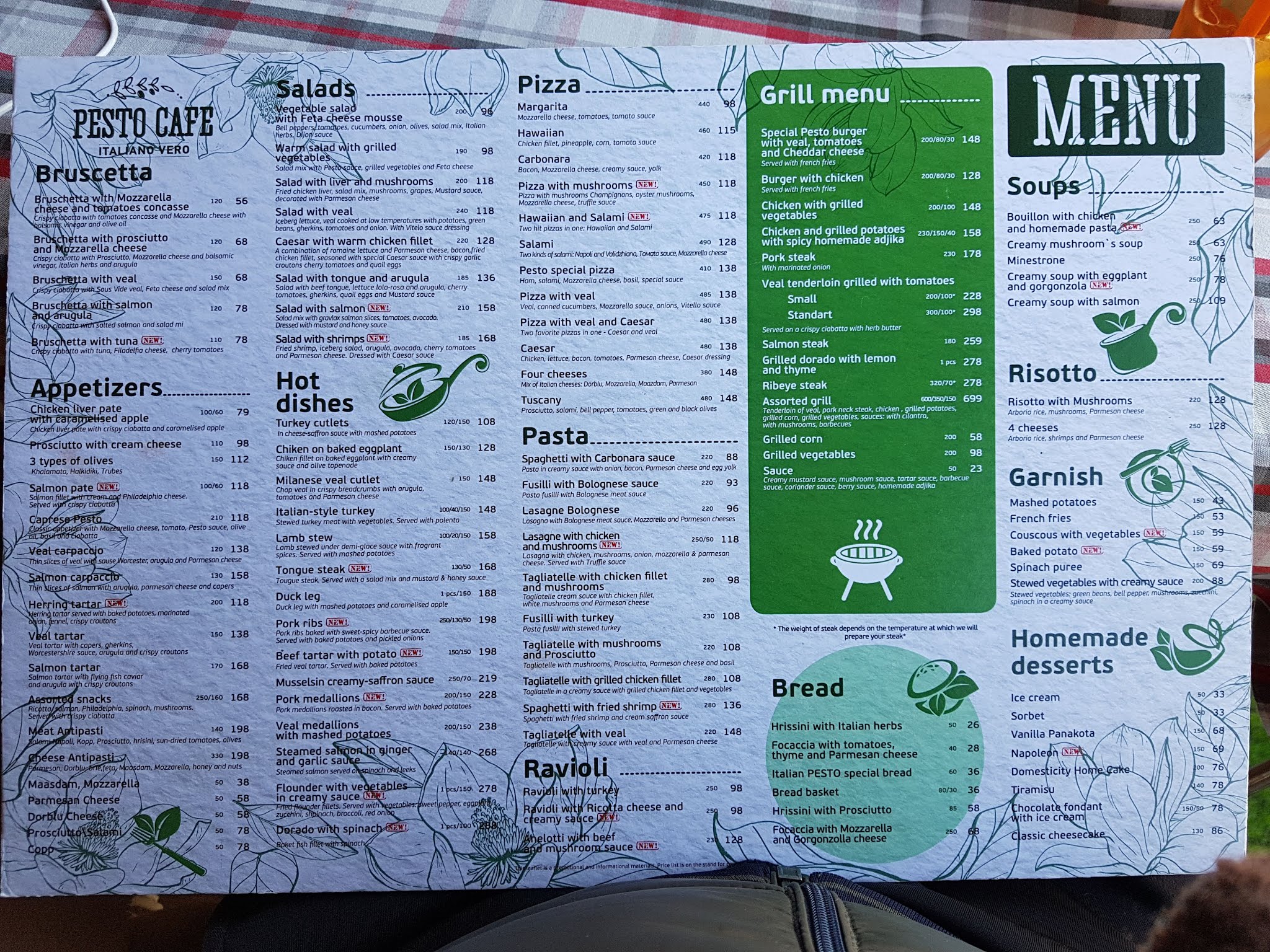 Pesto Cafe menu 6
