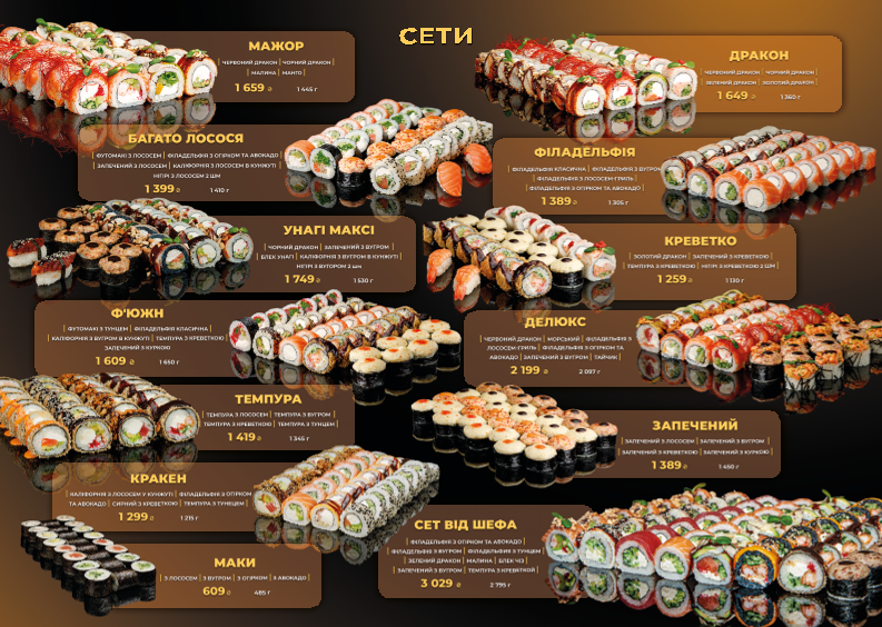 Krevetko Sushi&Wok menu 5
