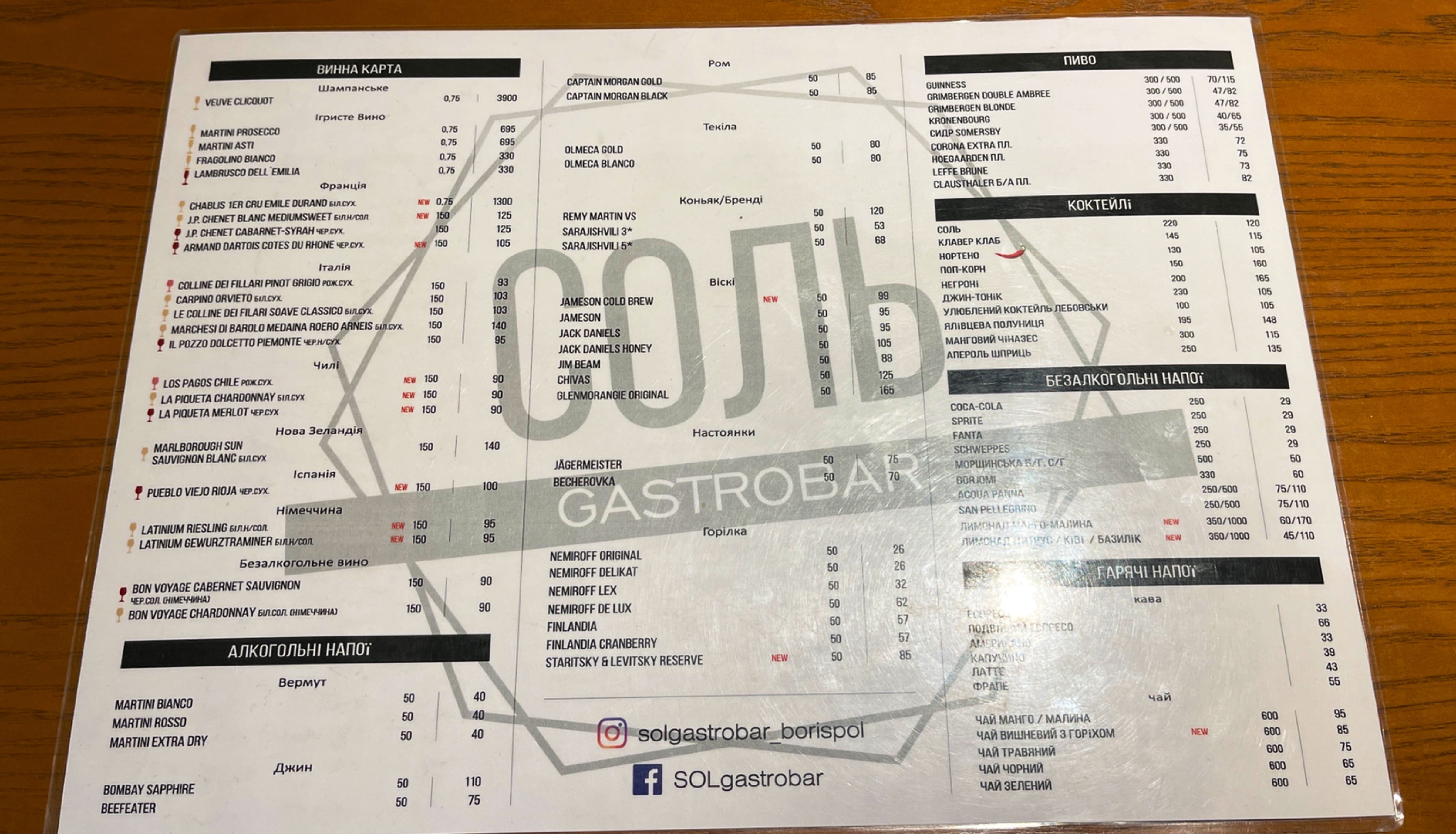 Сіль GastroBar menu 1