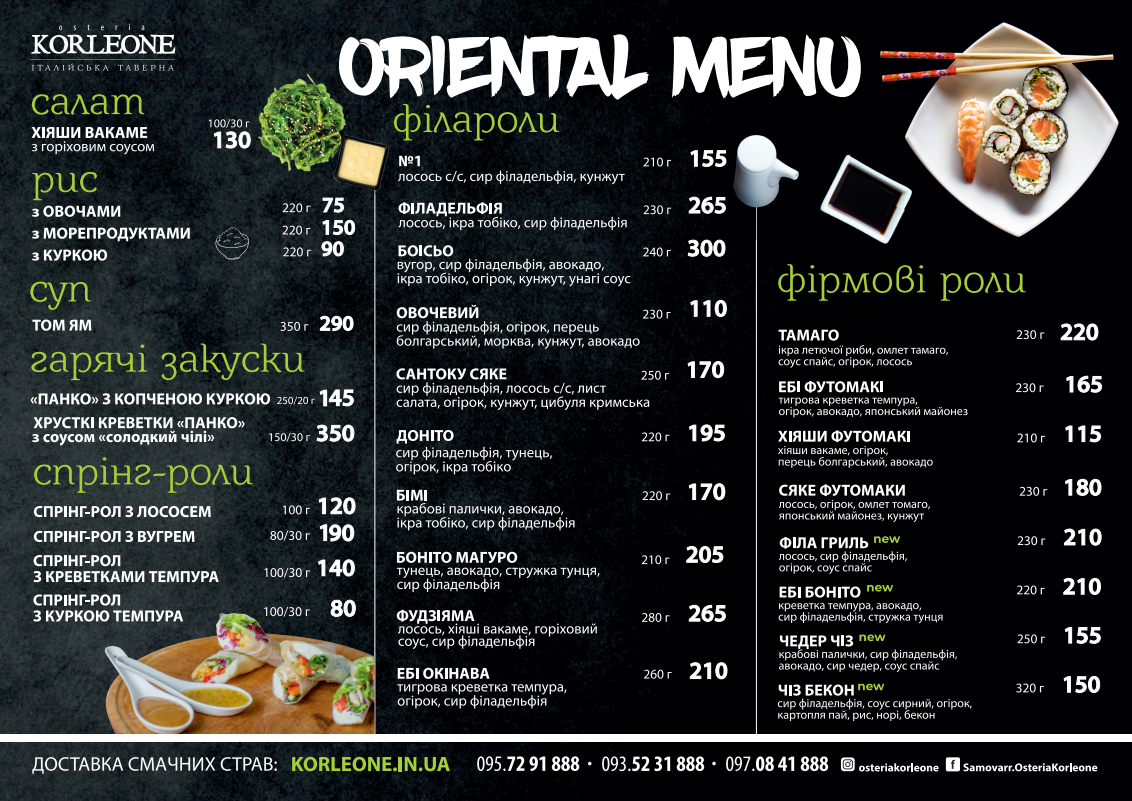 Osteria Korleone menu 4