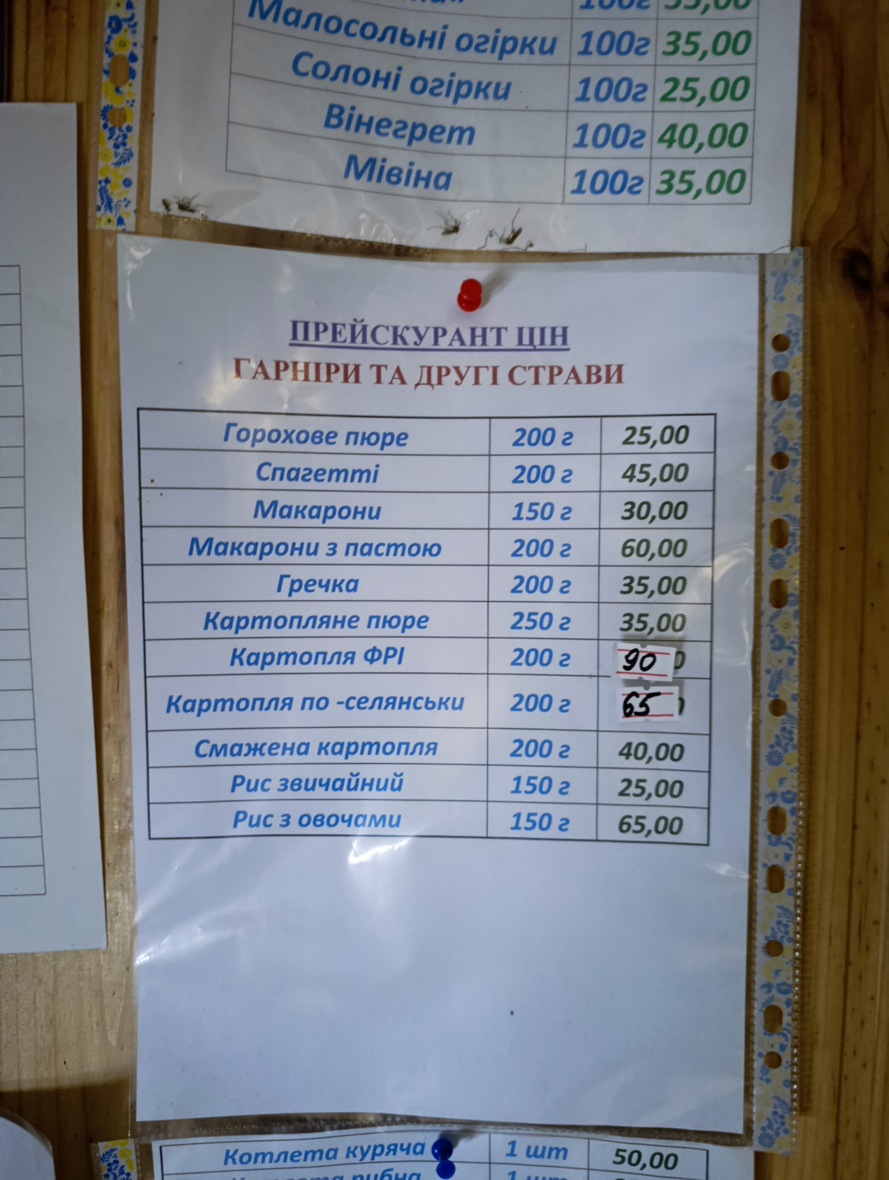 Khutorok menu 2