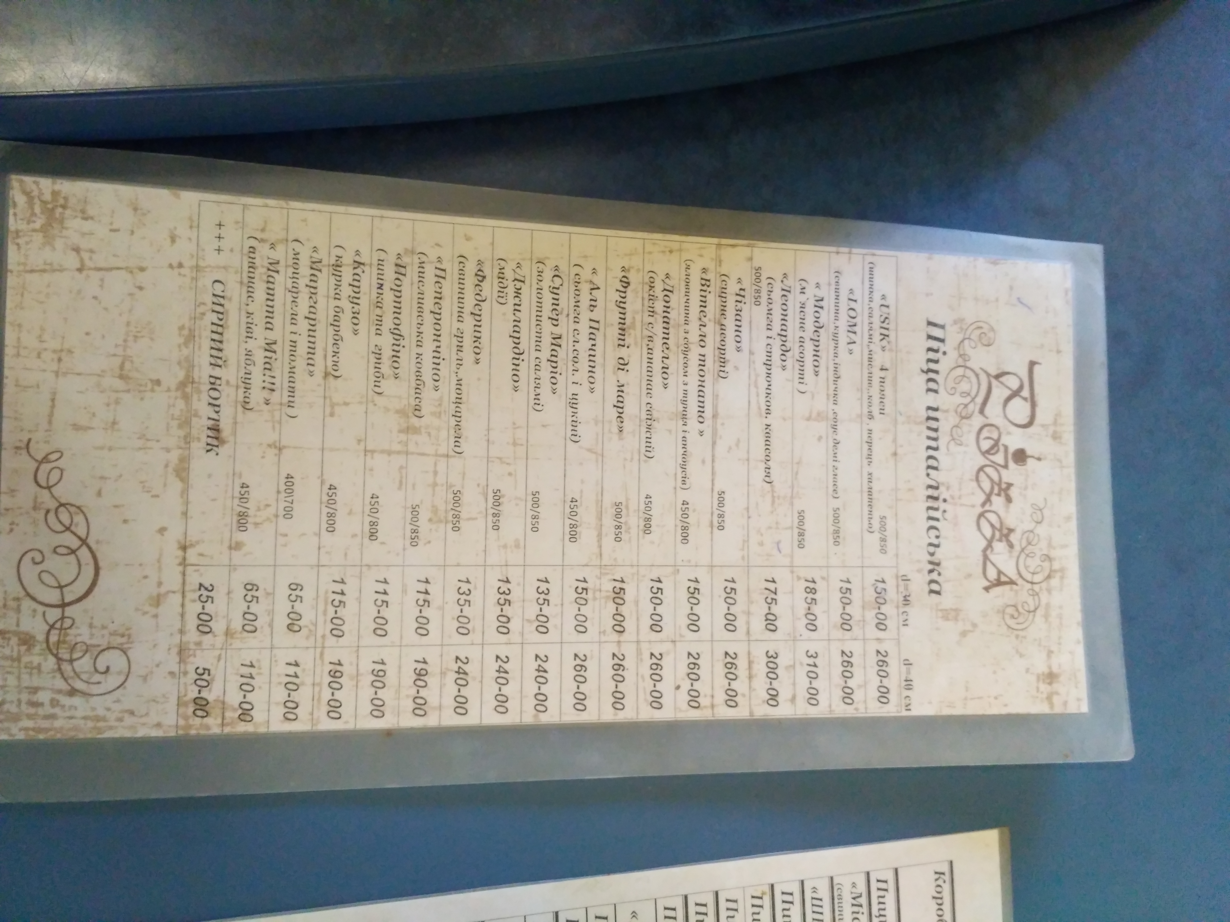 Pitseriya Na Lenina menu 8
