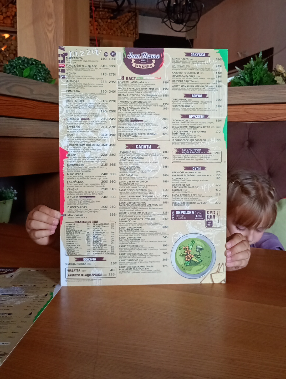 SanRemo menu 4