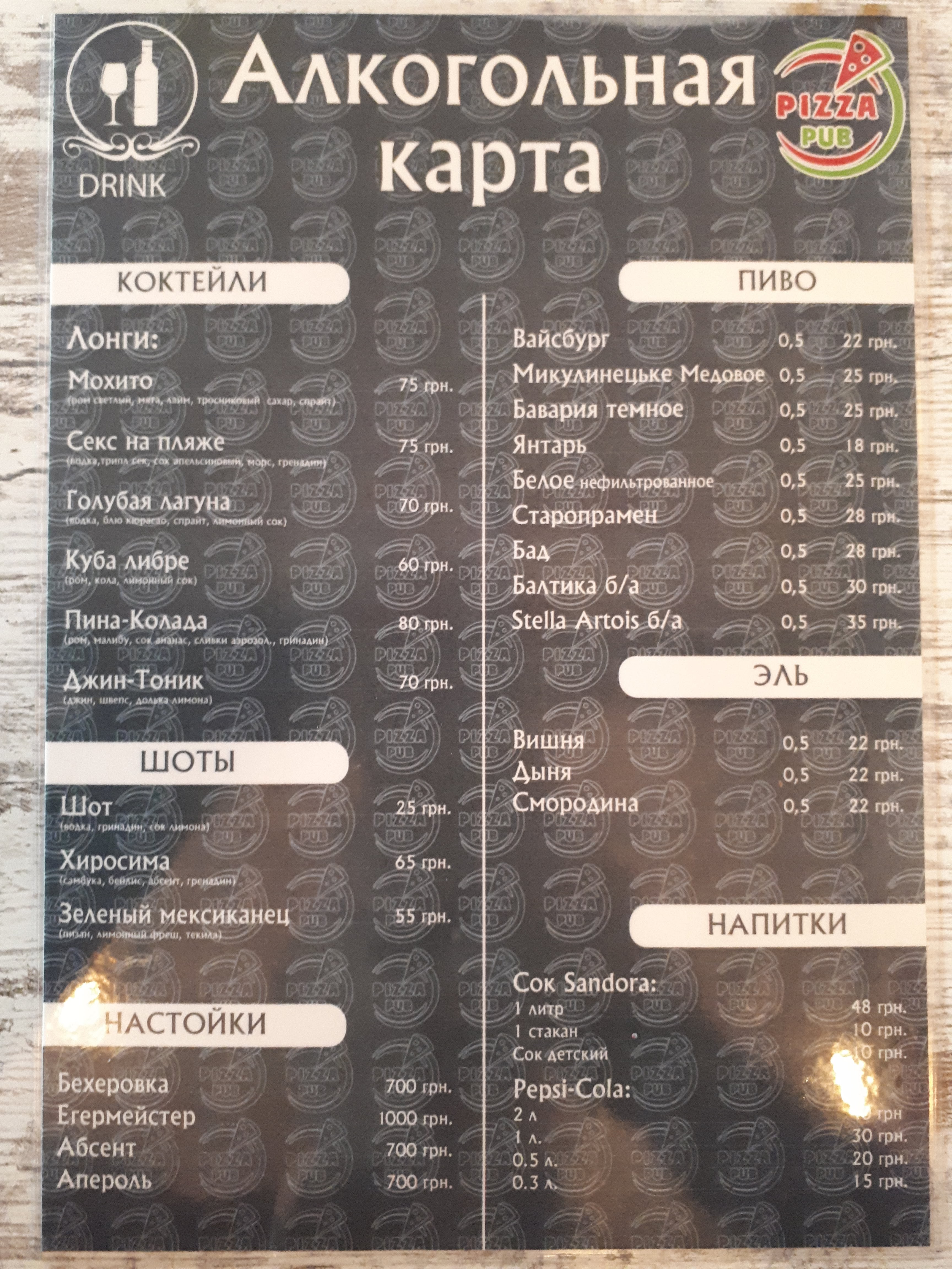 PizzaPub menu 9