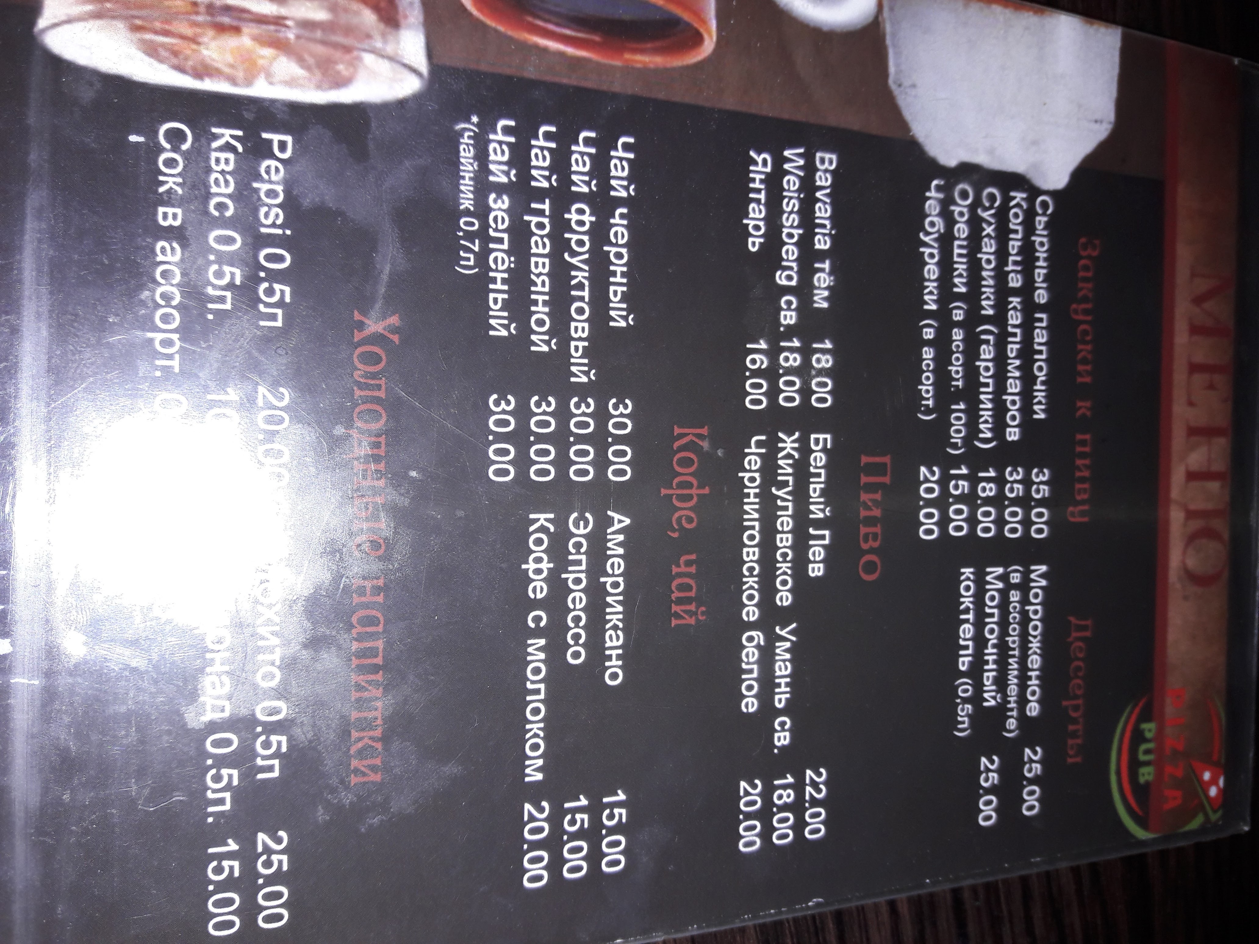 PizzaPub menu 12