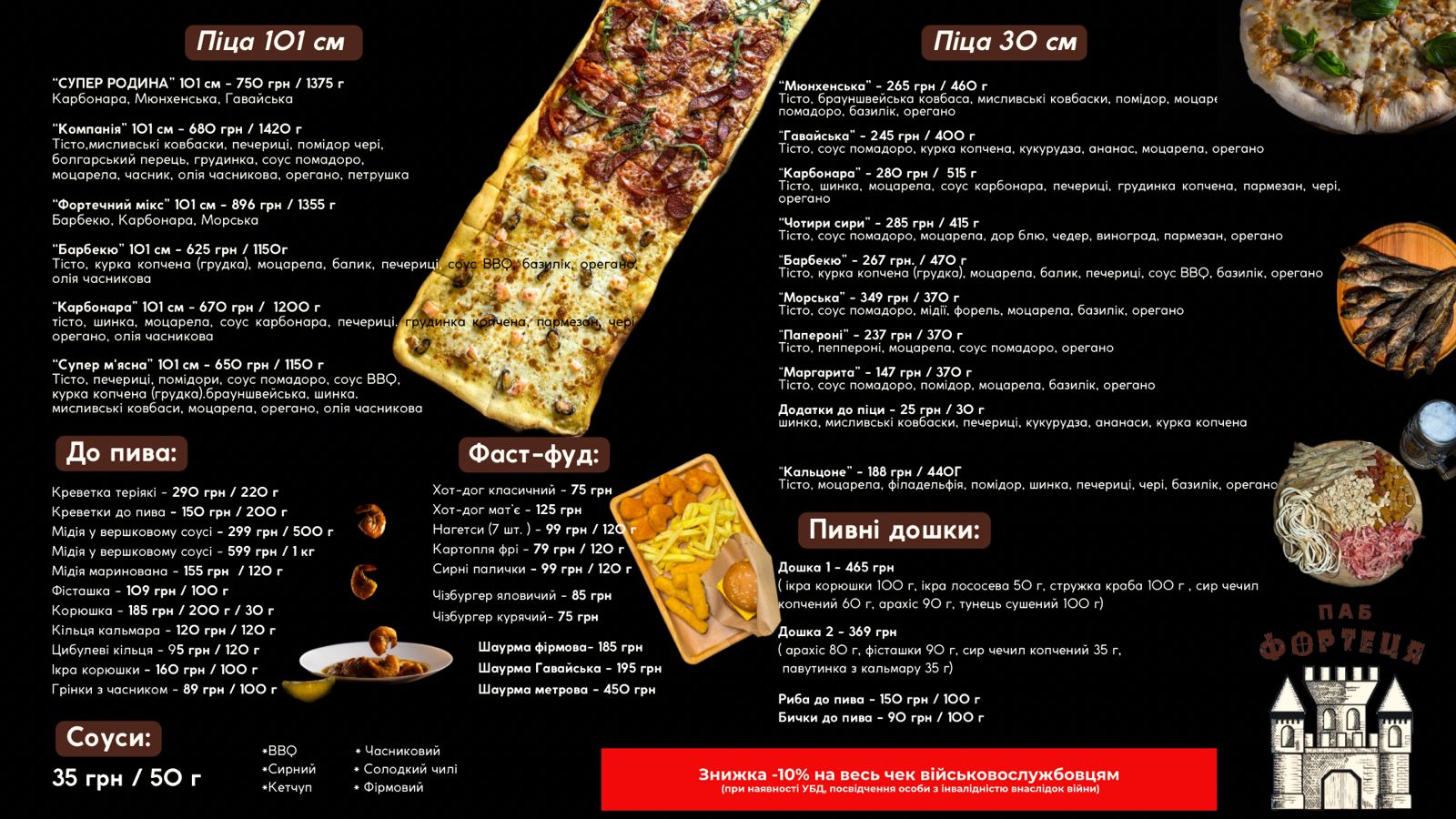 Fortetsya Pab menu 1