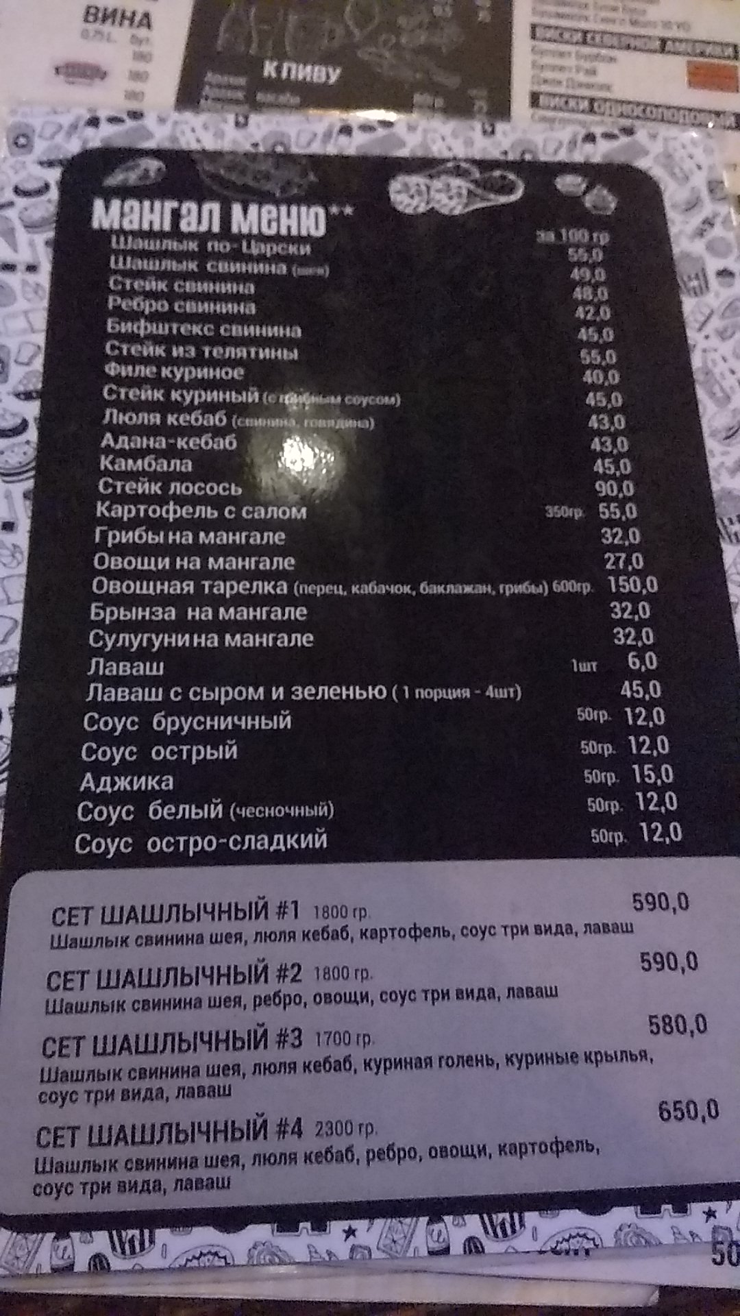 БАНКoff menu 9