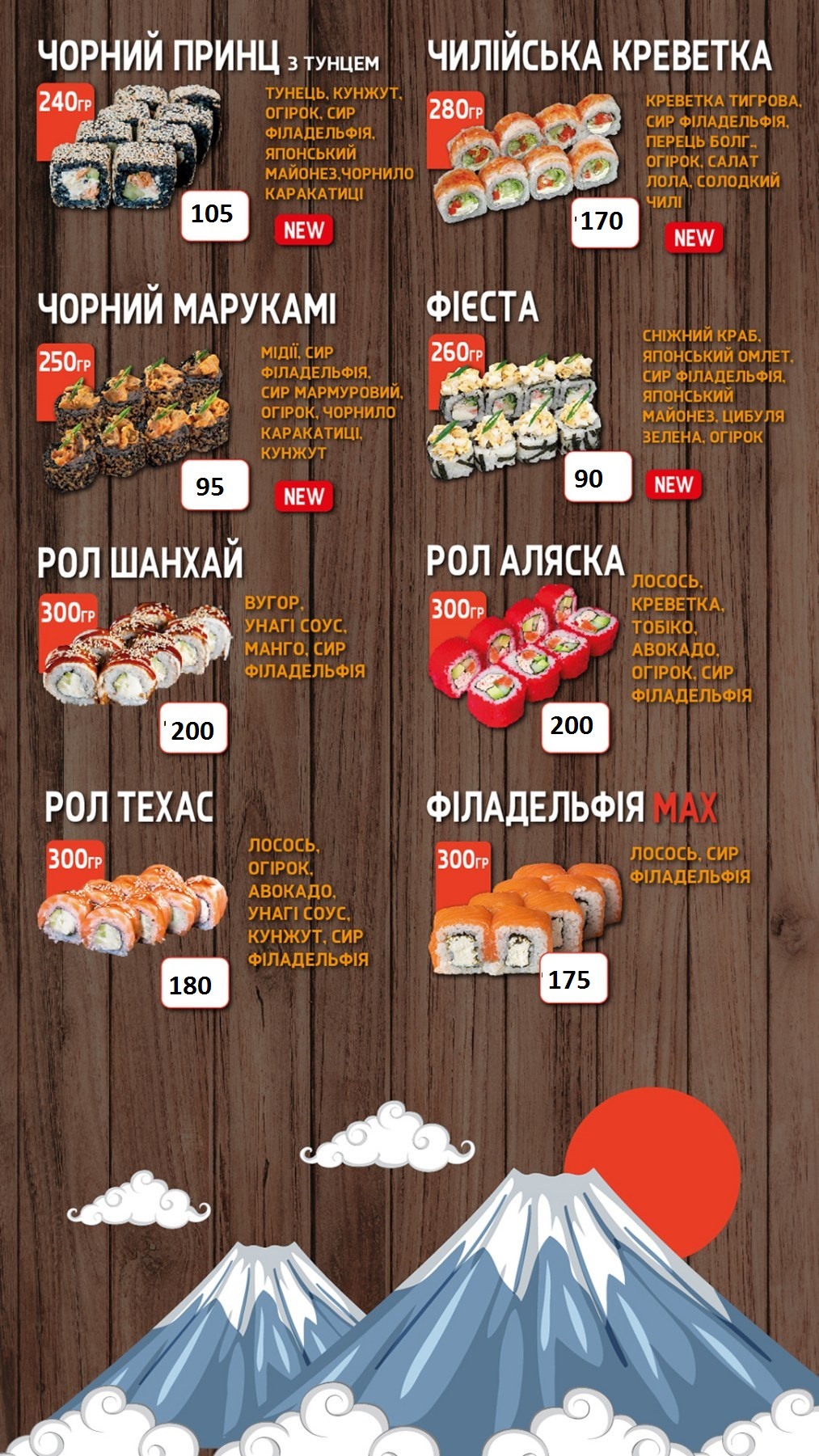Суши & Пицца gastro menu 2