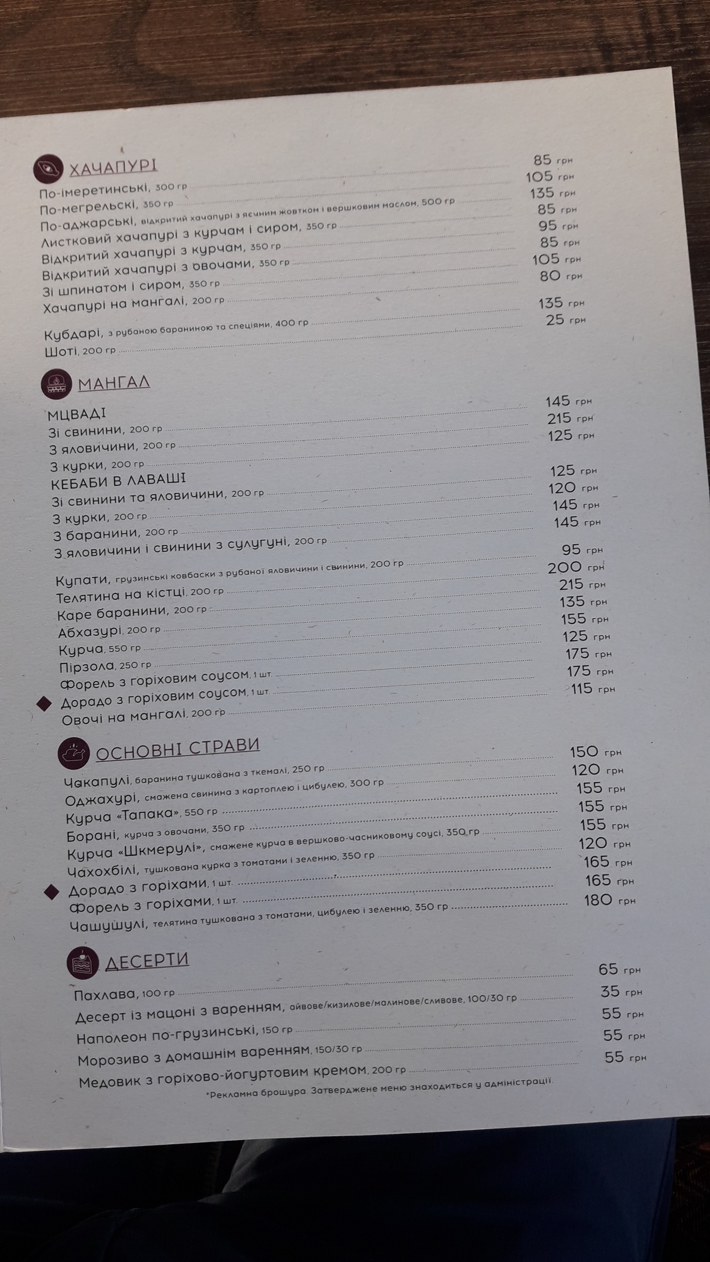 Вівіно menu 7