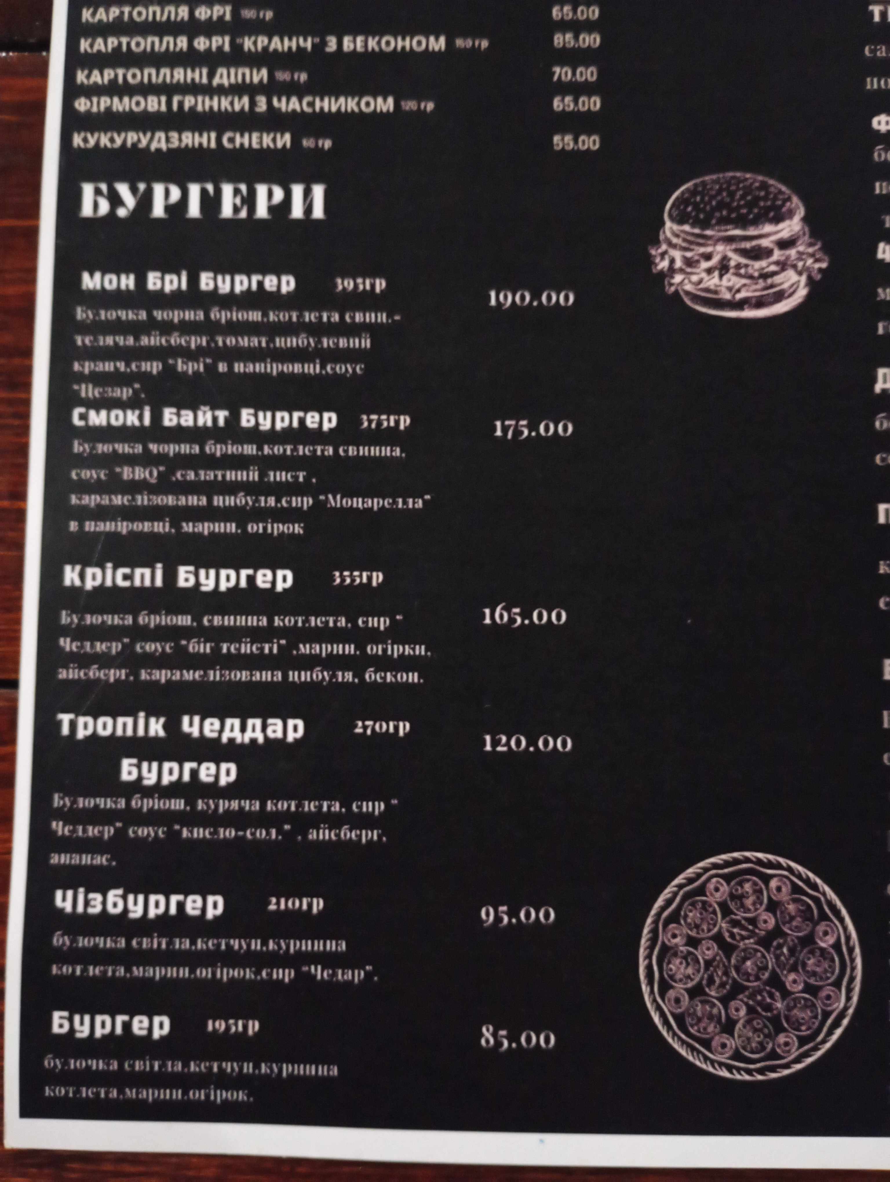 «Паб Твоїх Друзів» menu 7