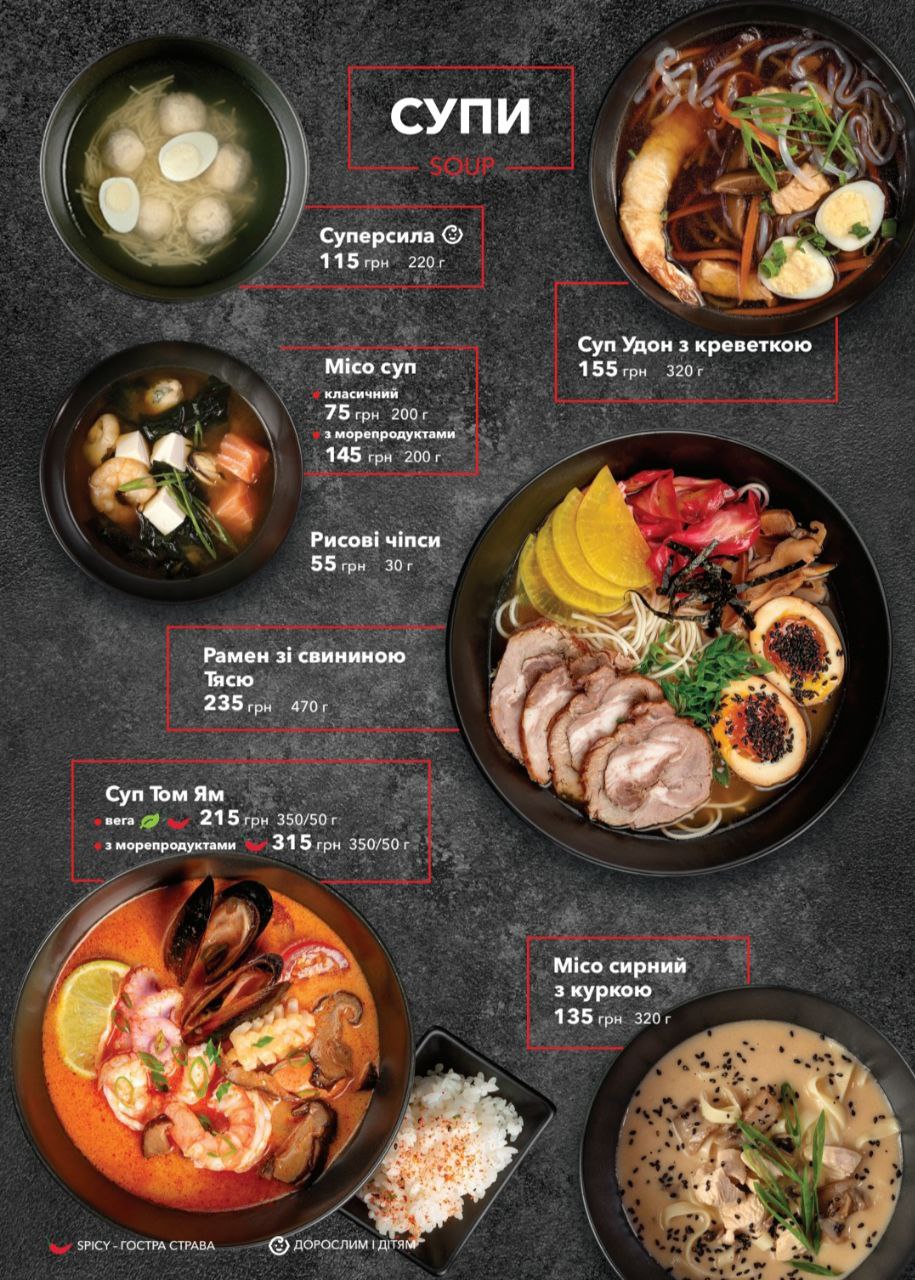 Фугу Митниця menu 6