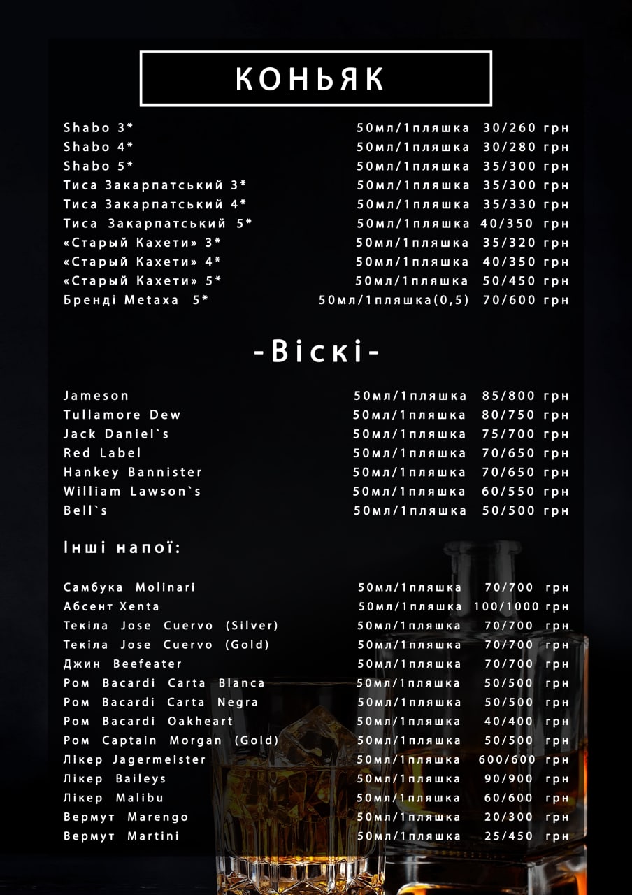 Berloha menu 1