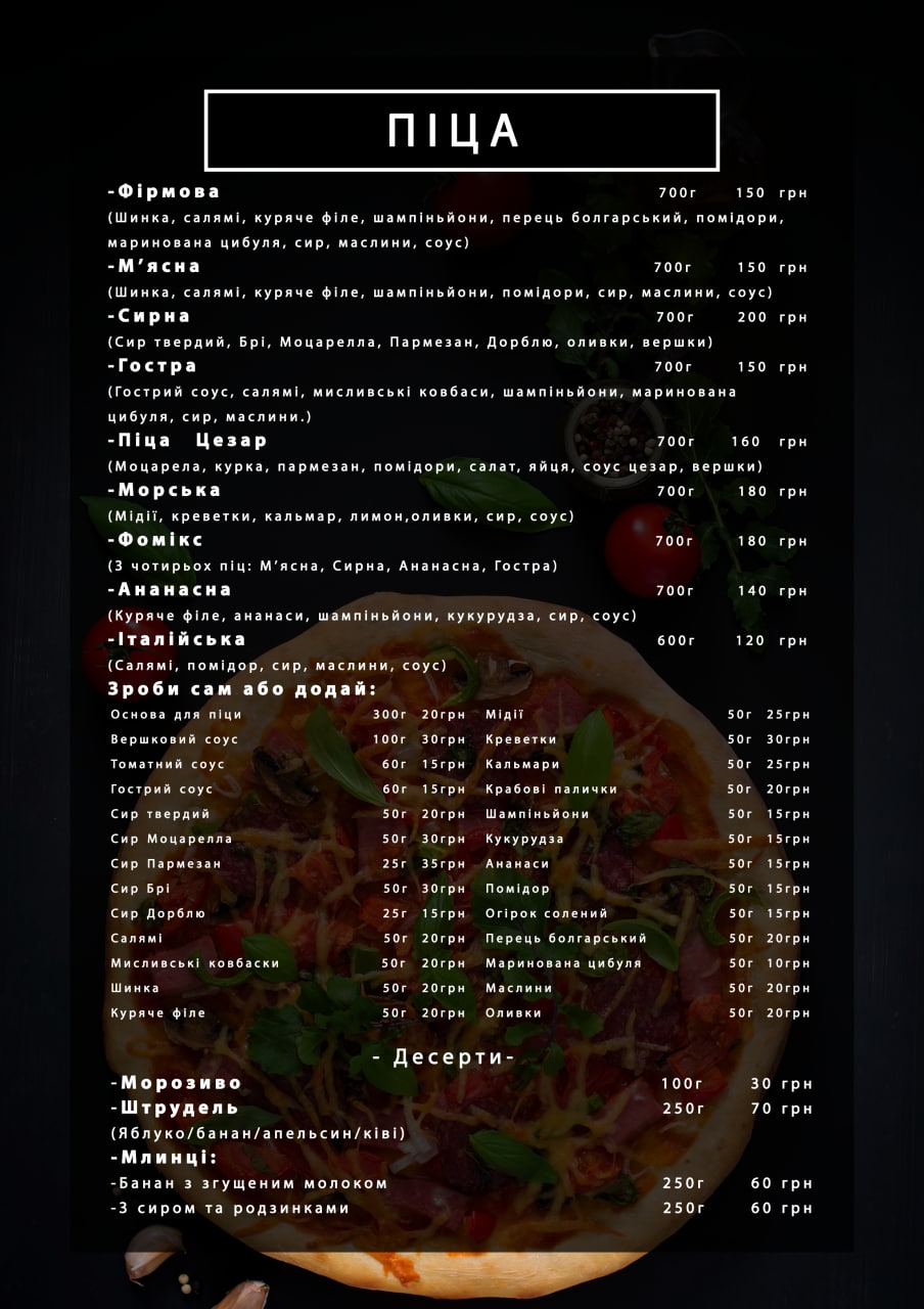 Berloha menu 9