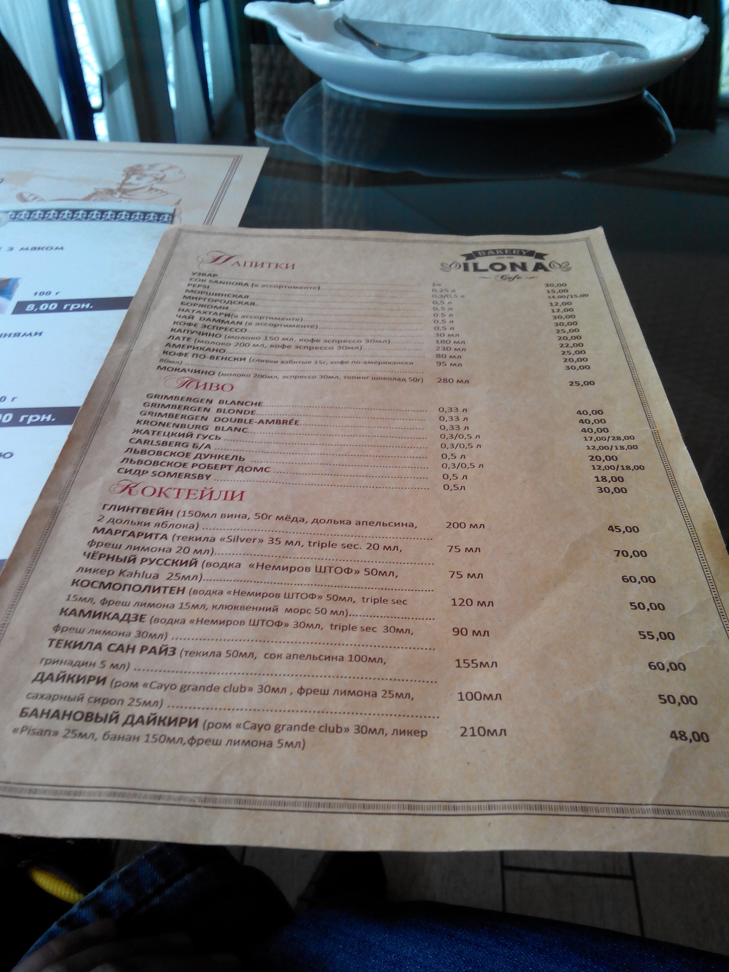 Ilona menu 2
