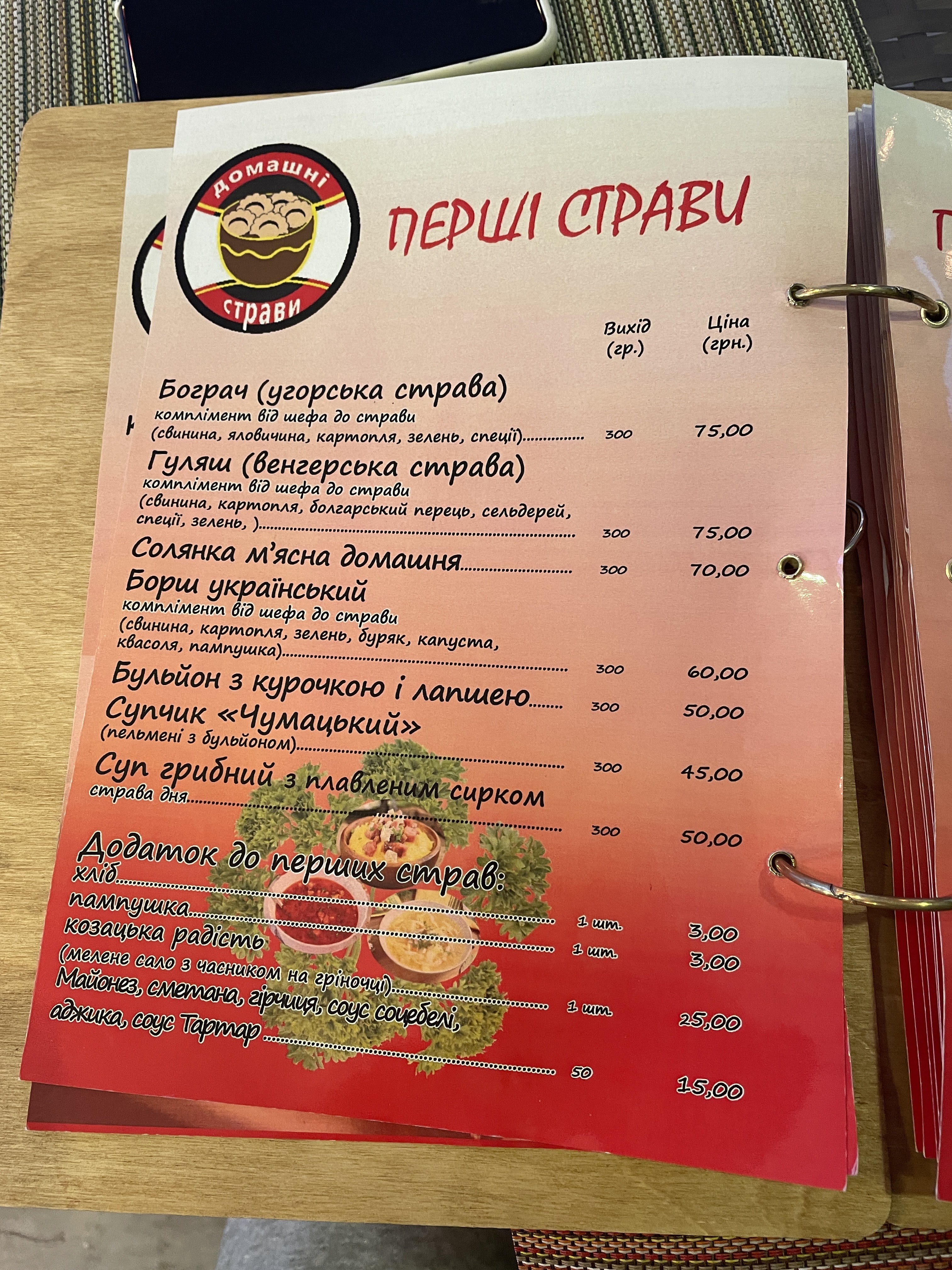 Kafe "Chas Poyisty", Mahazyn "Krute Tisto" menu 4