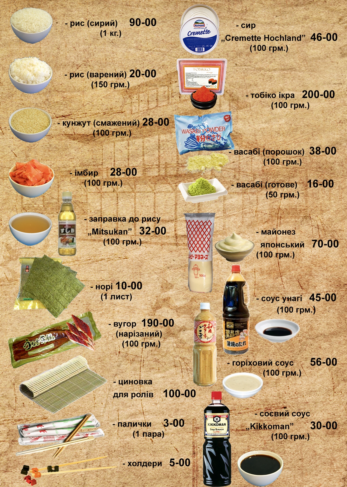 Kansay Sushy menu 3