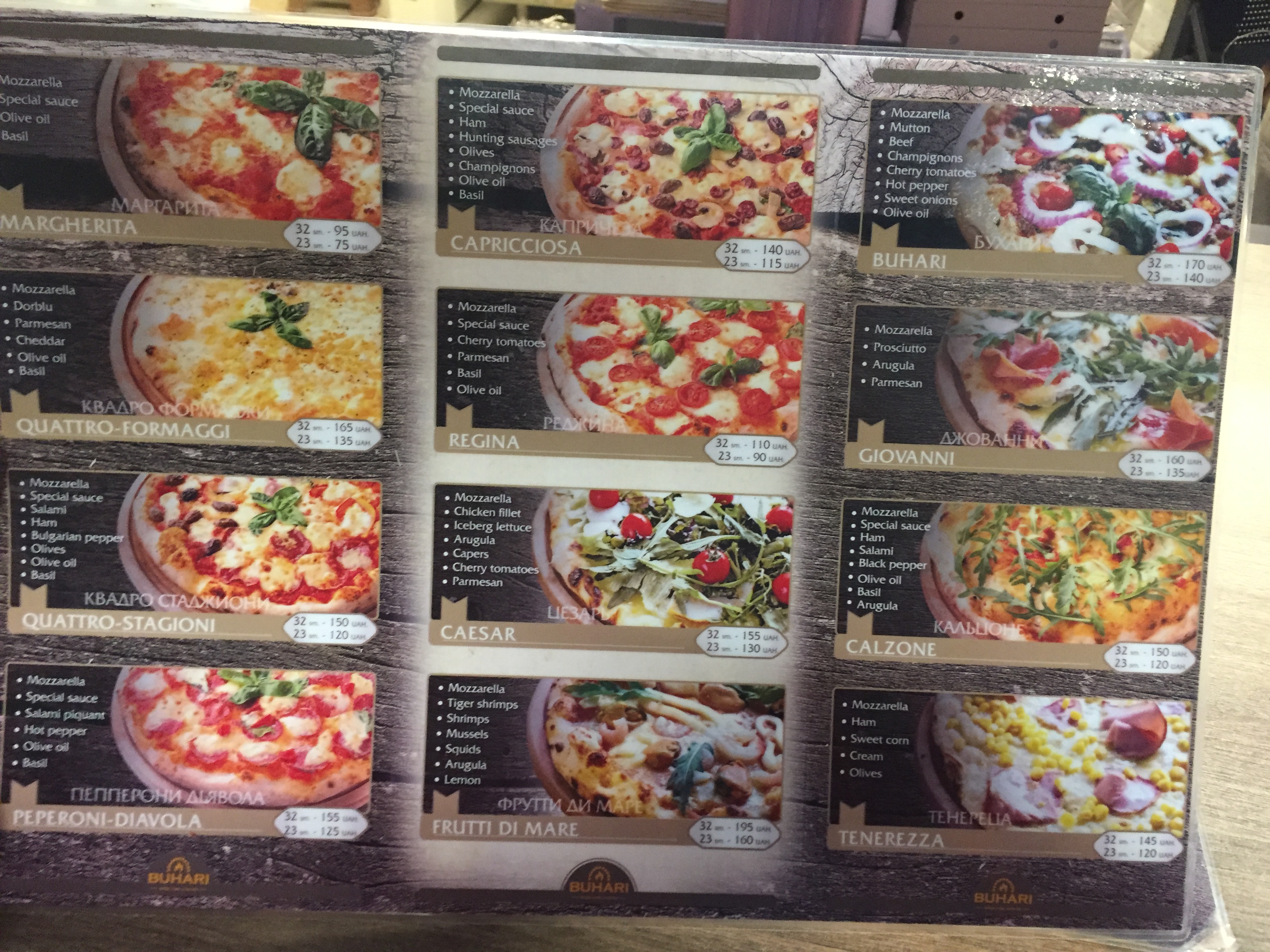 BUHARI menu 2