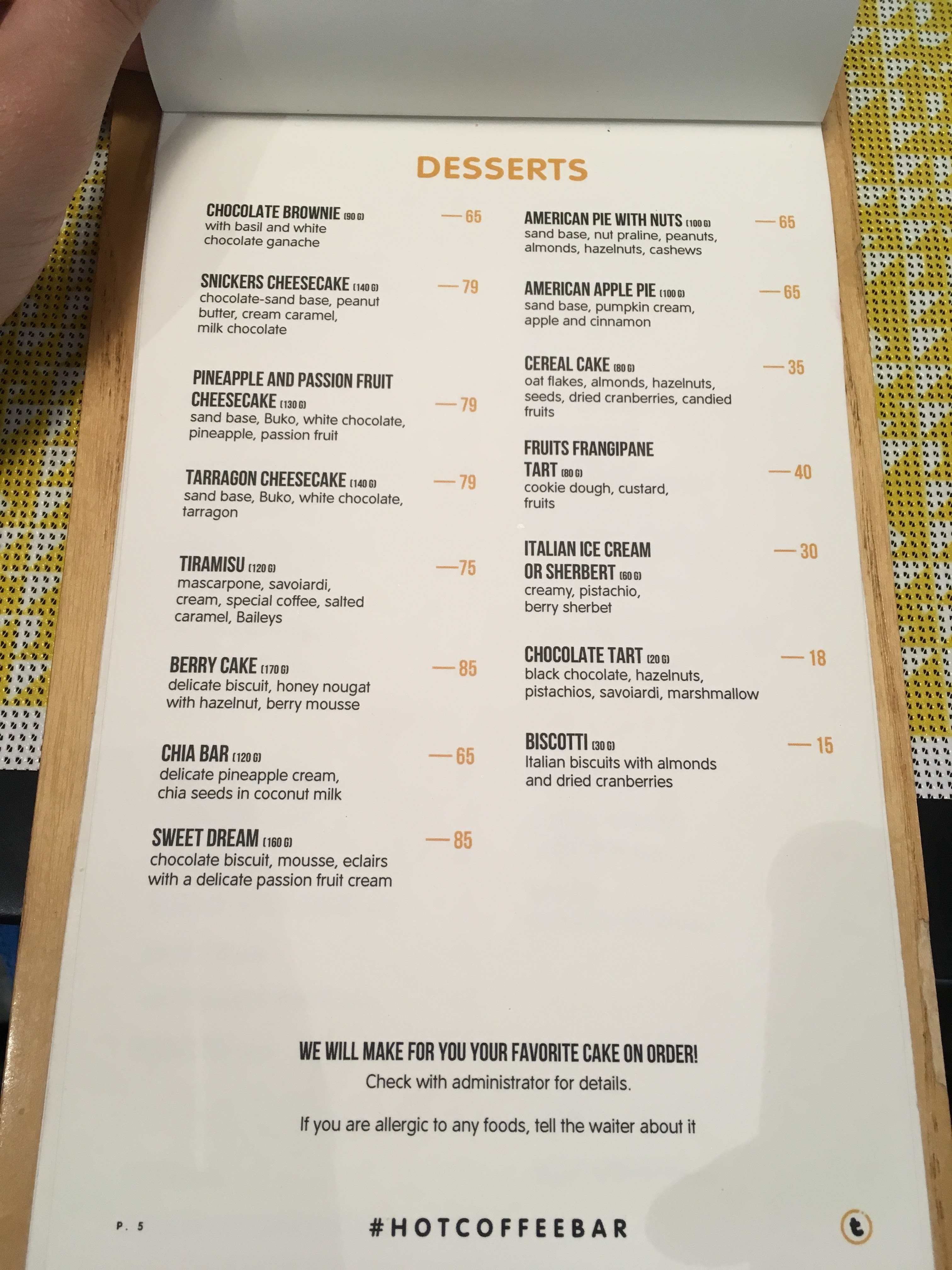 some like it hot° menu 10