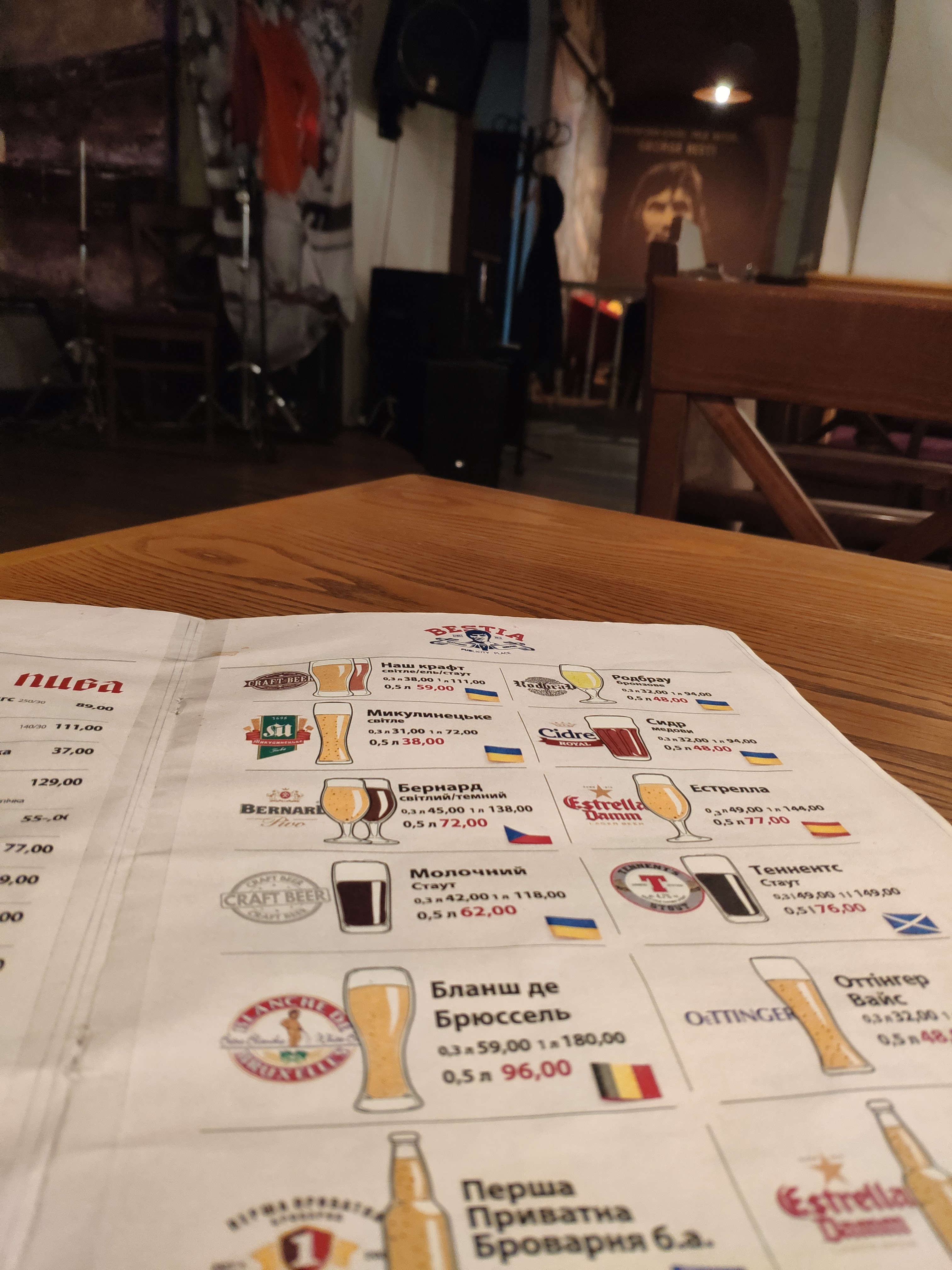 Pub BESTia menu 9