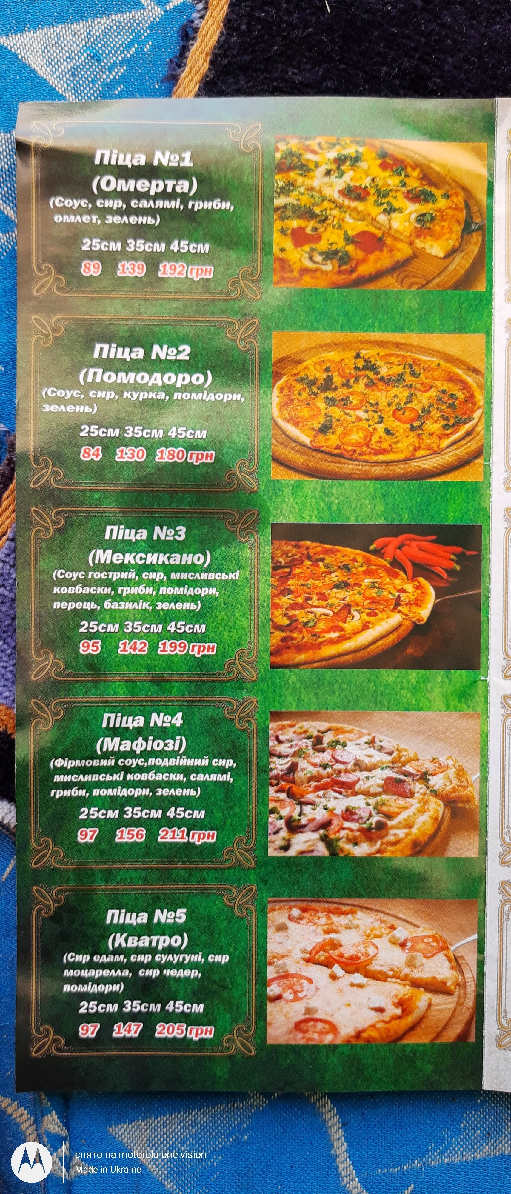Mafiozi menu 5