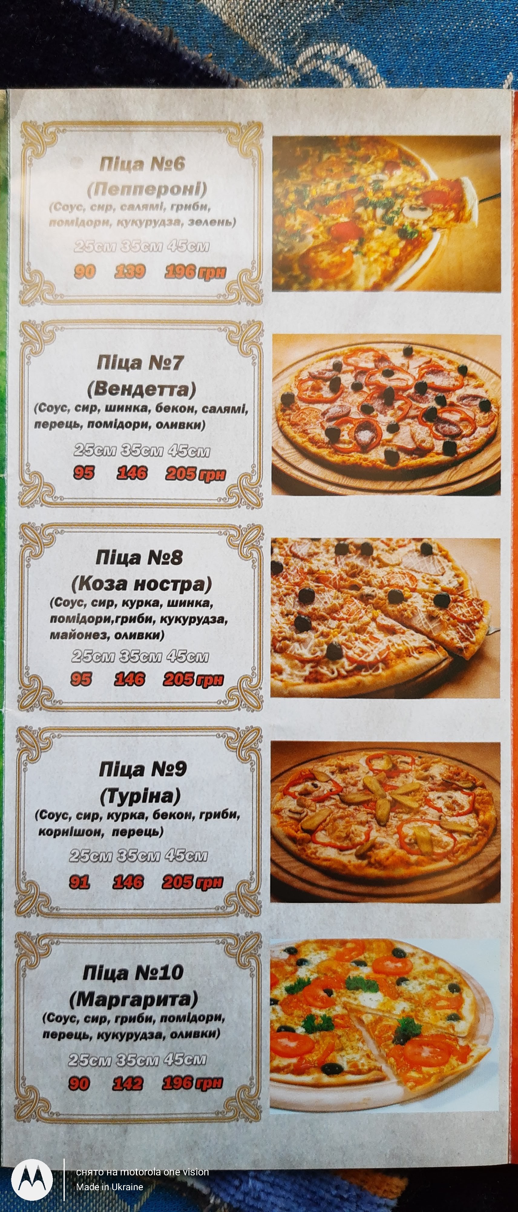 Mafiozi menu 7