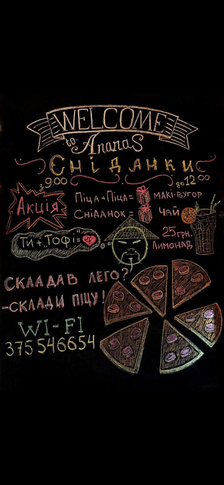 Ananas Pitseriya menu 2