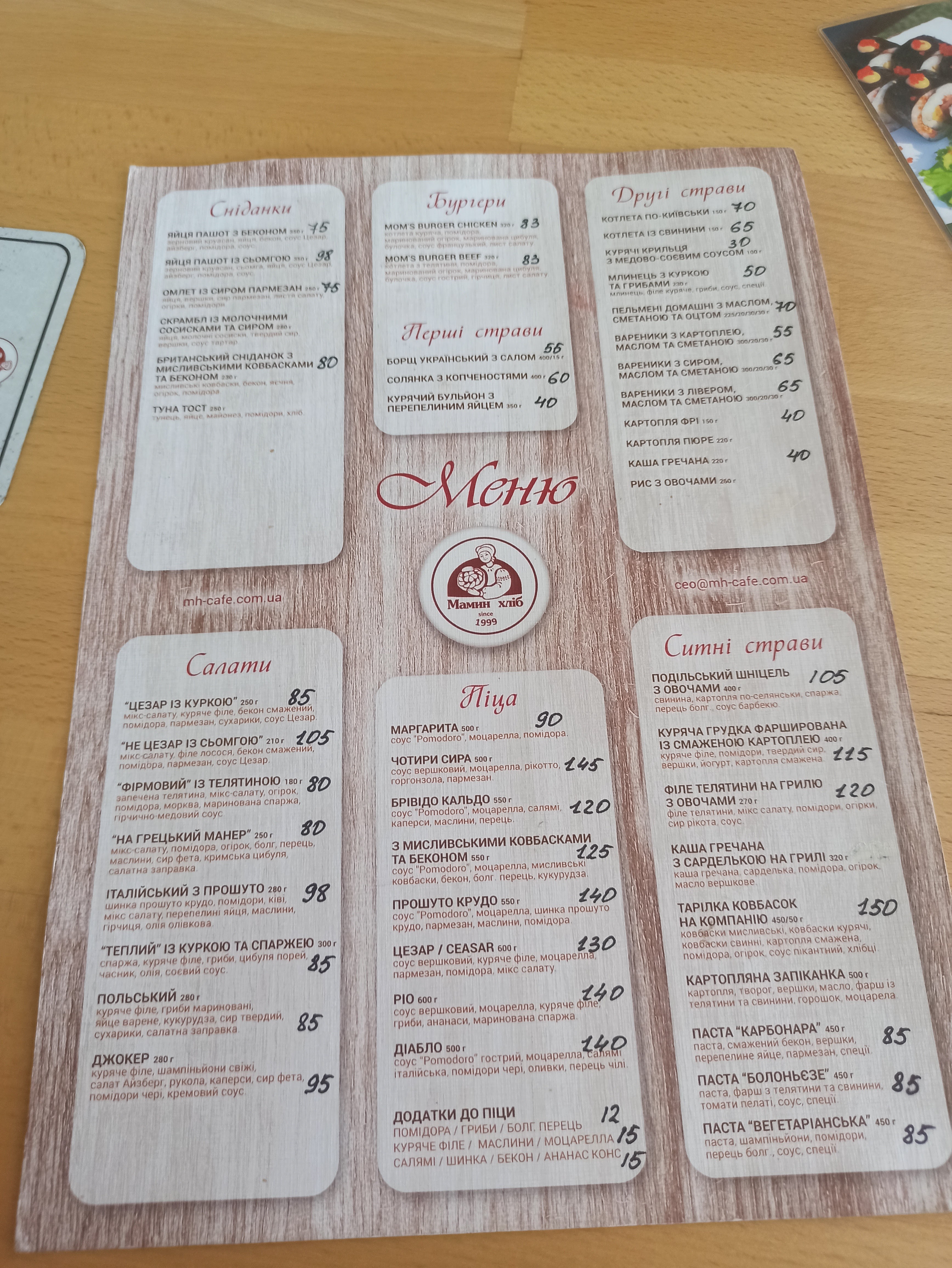 Drive menu 1