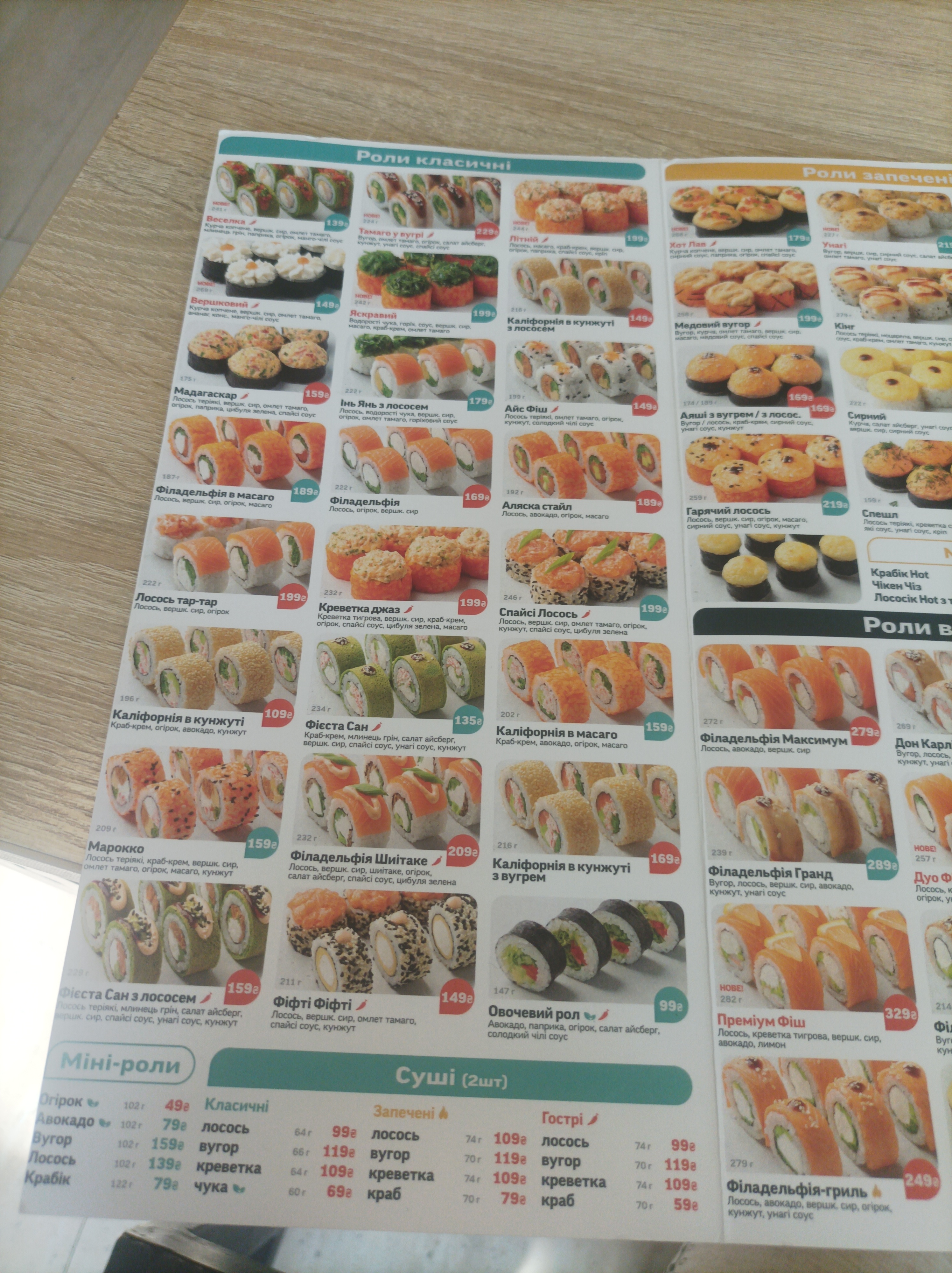 Sushi Story menu 2