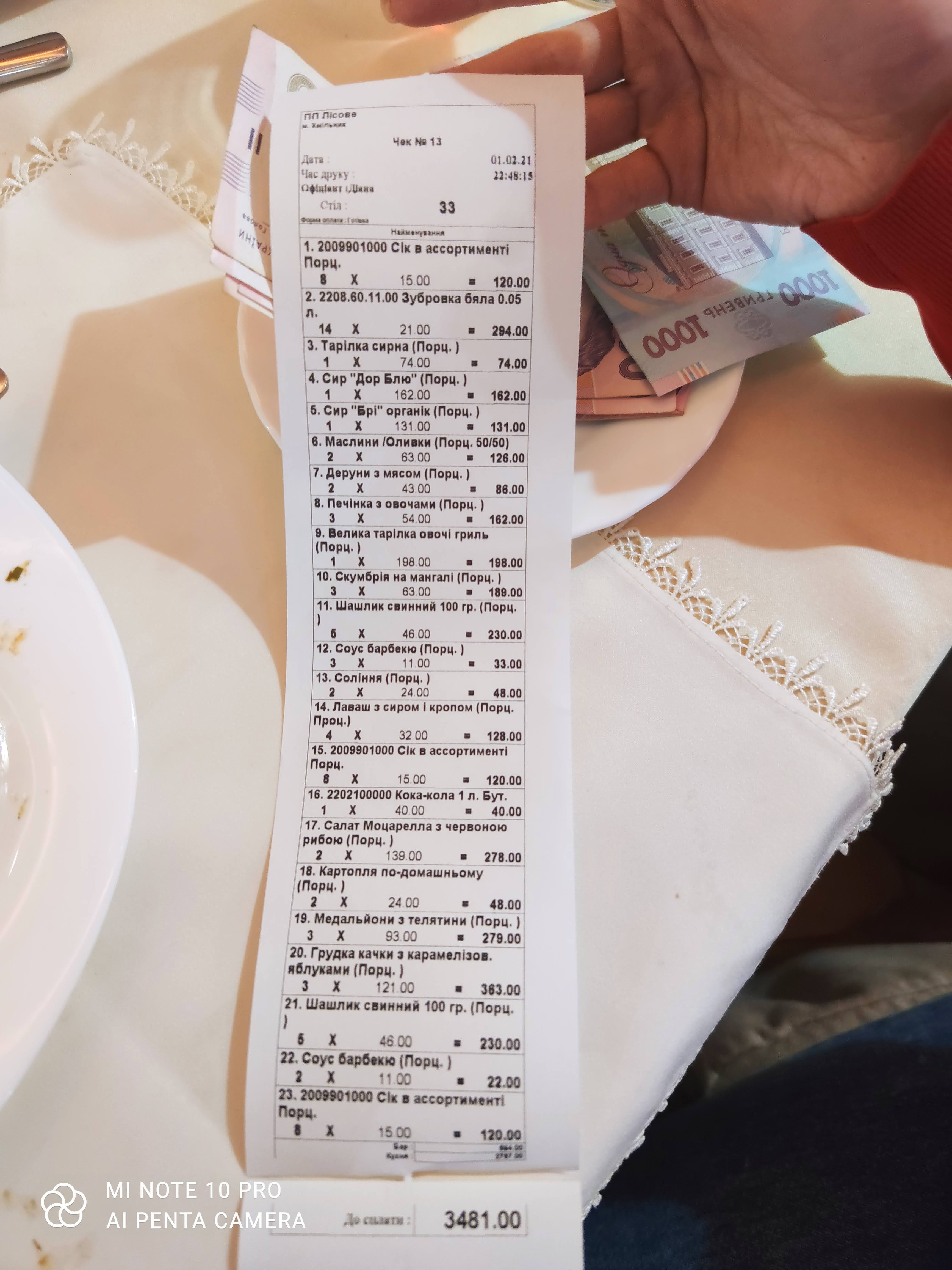 Lisnyy menu 5