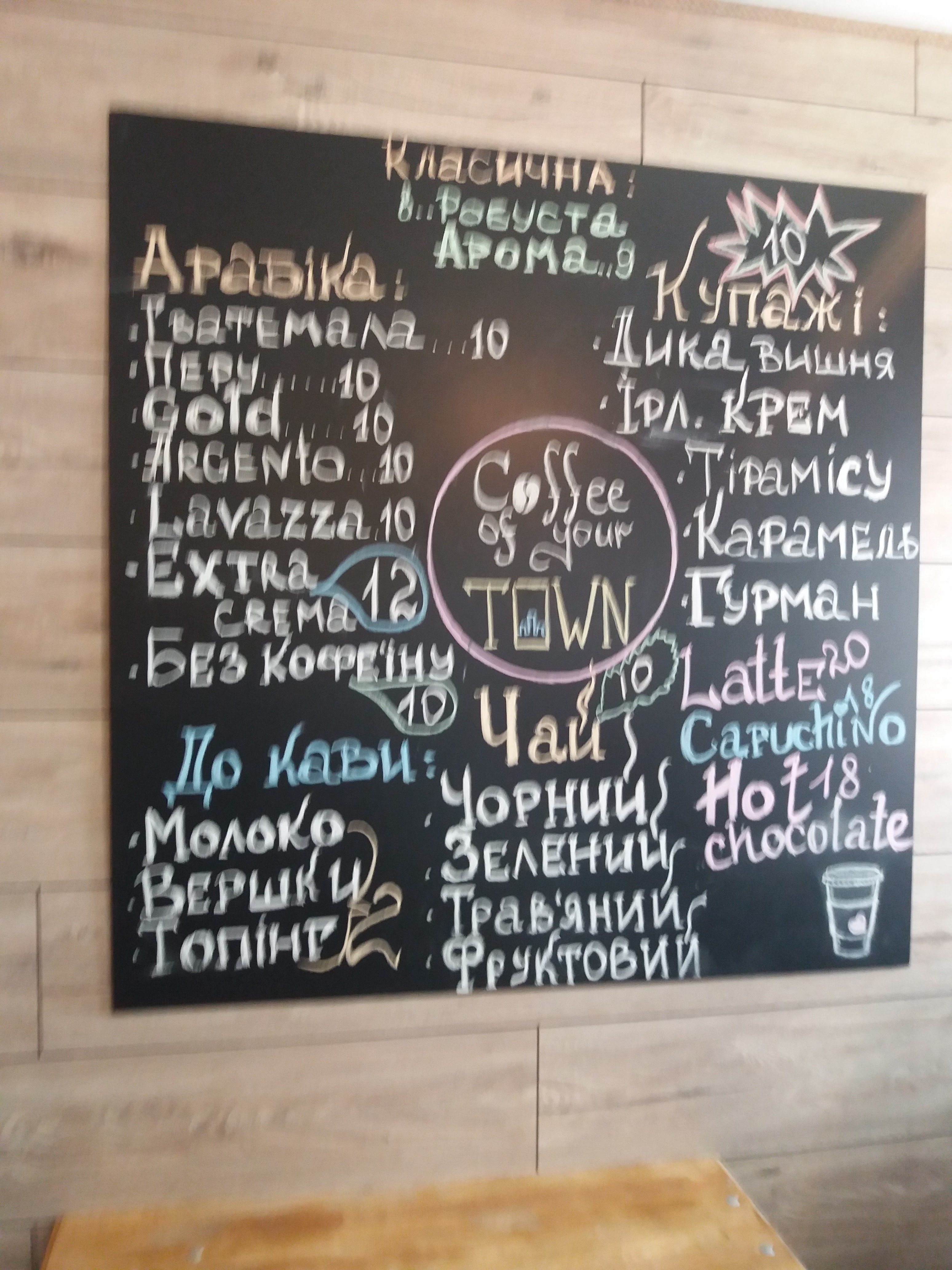 KAVÁROS піцерія-кавʼярня menu 1