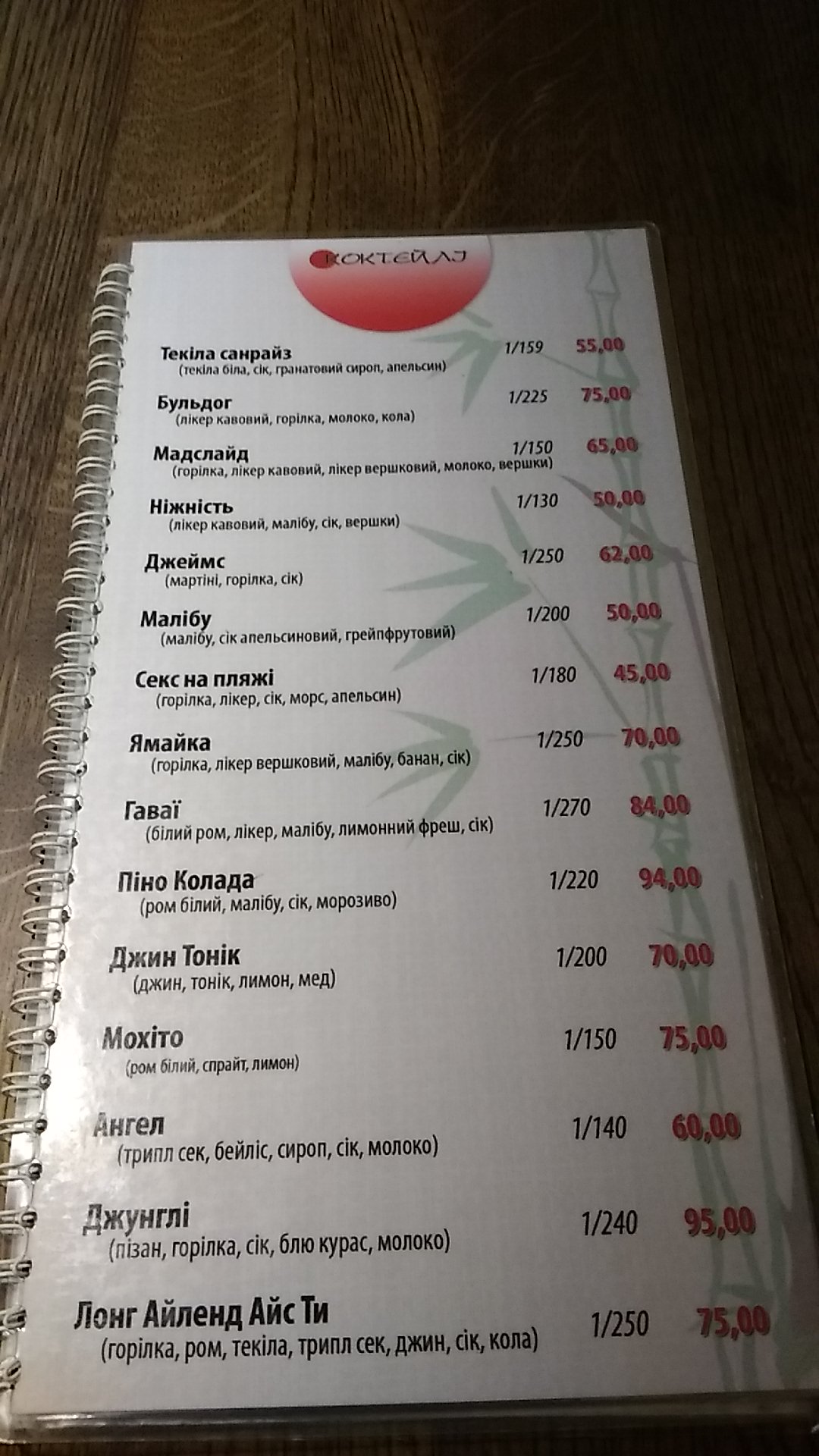 Sushi-Bar menu 4
