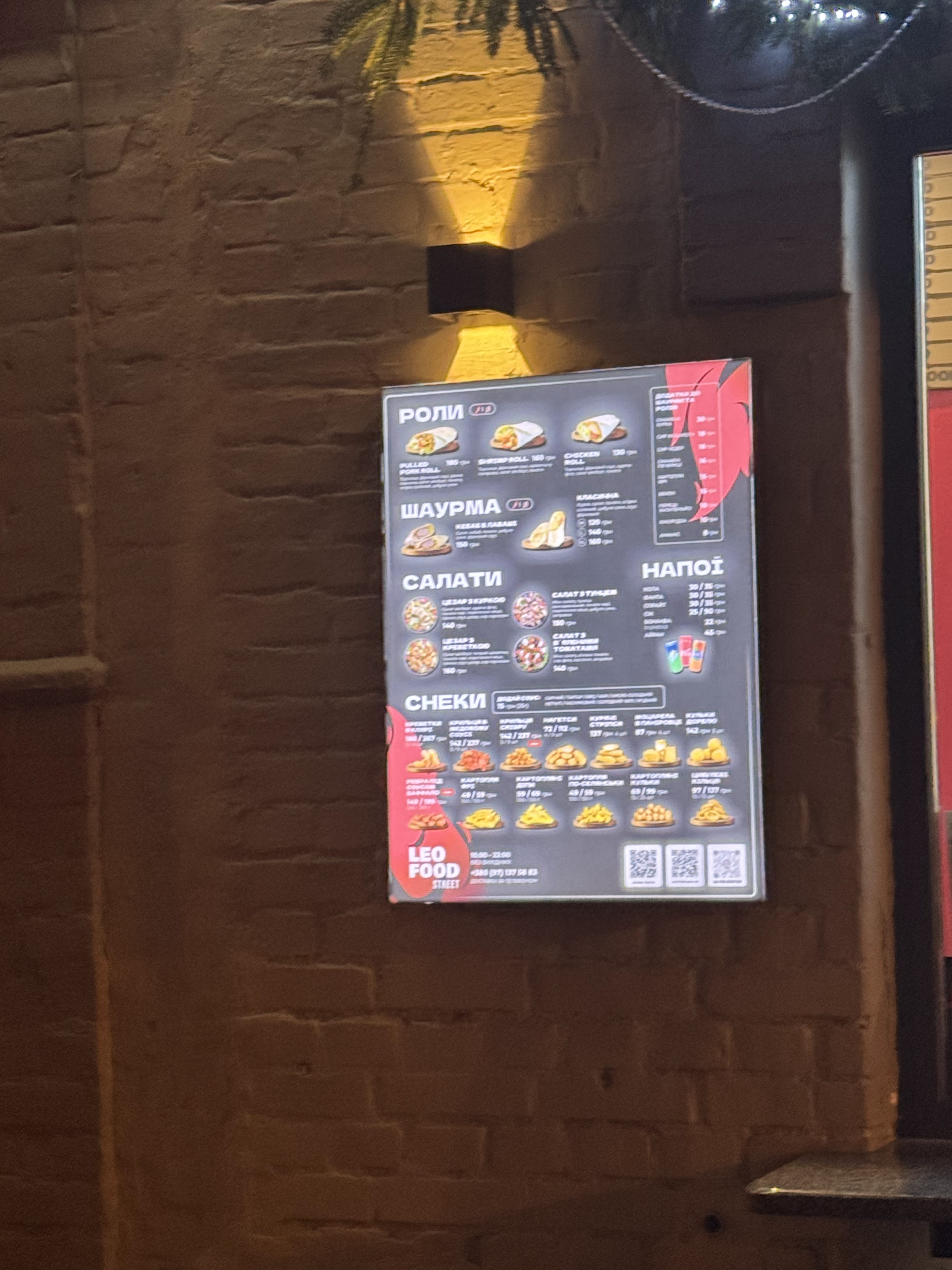 Leo Food menu 5