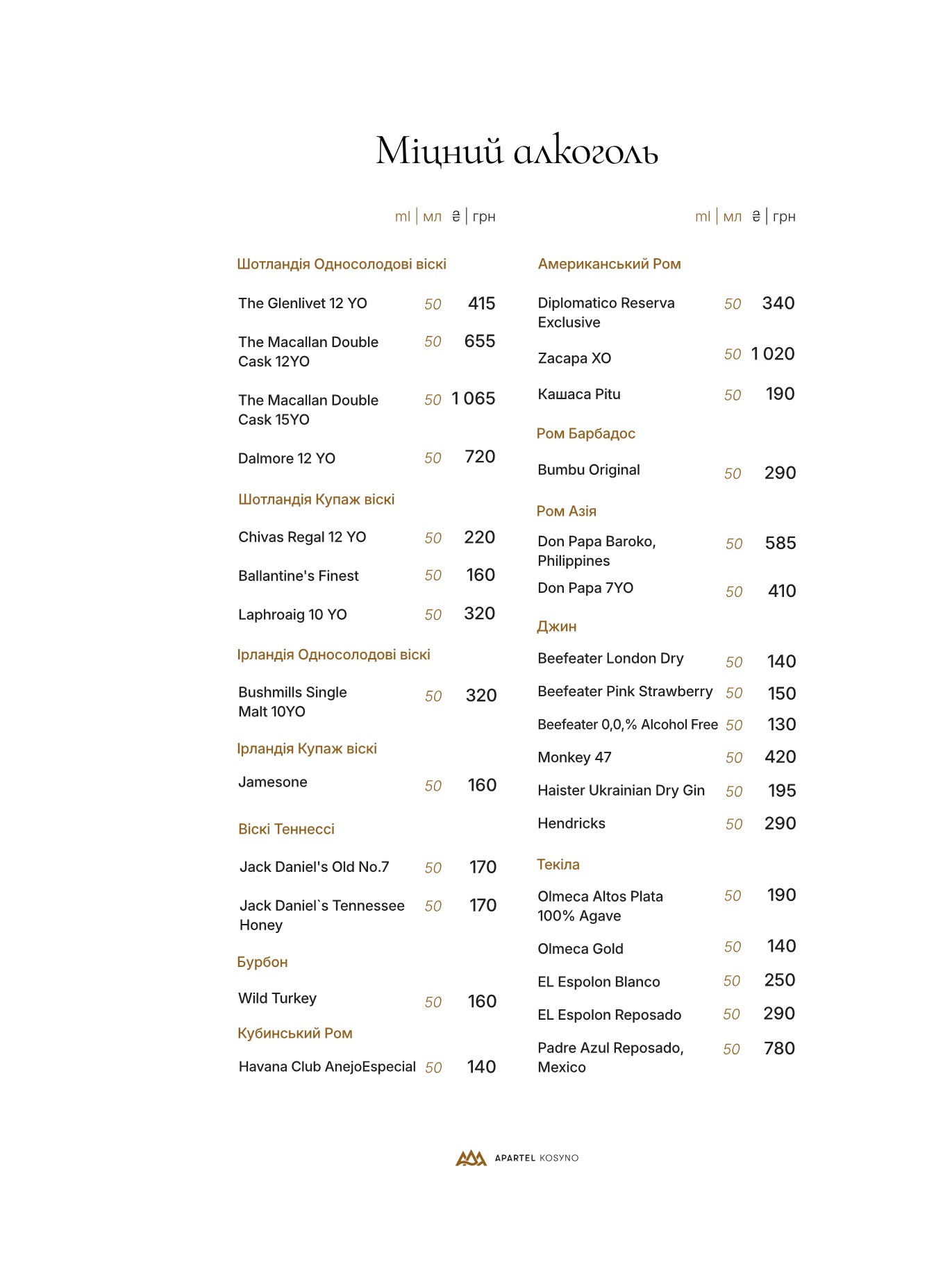 GRANO menu 7