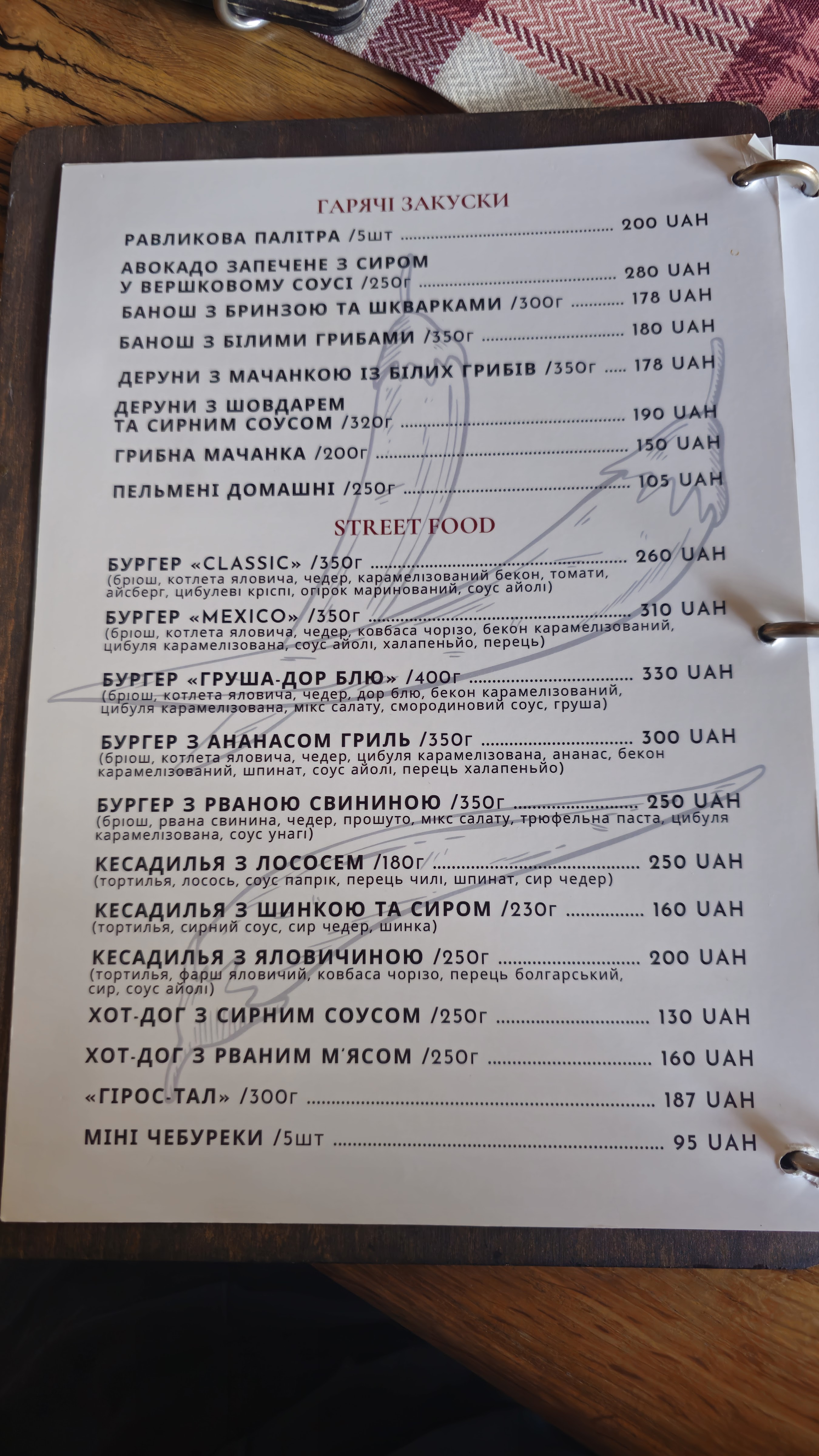 Кафе «Паприка» Виноградів menu 5