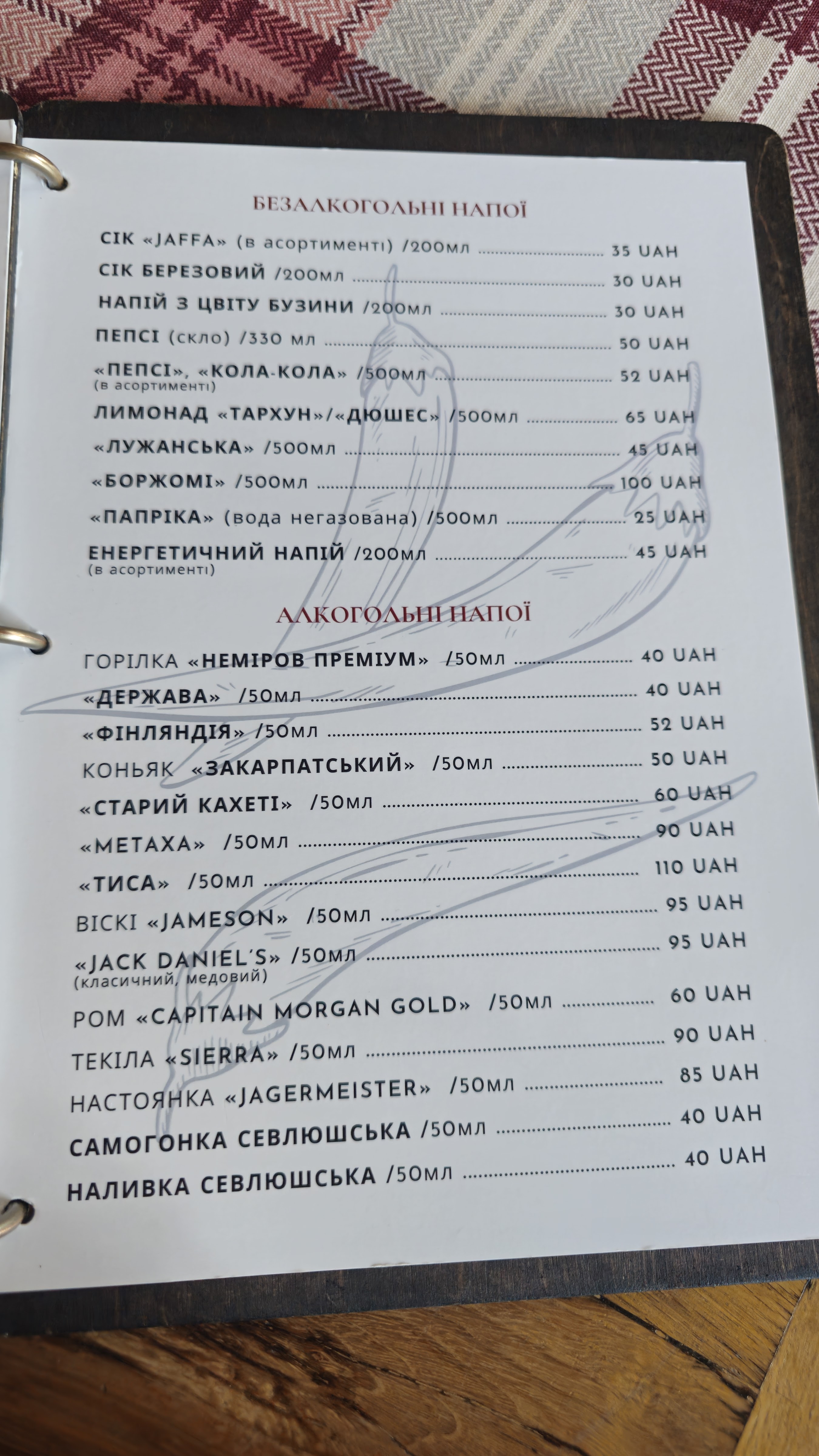 Кафе «Паприка» Виноградів menu 6