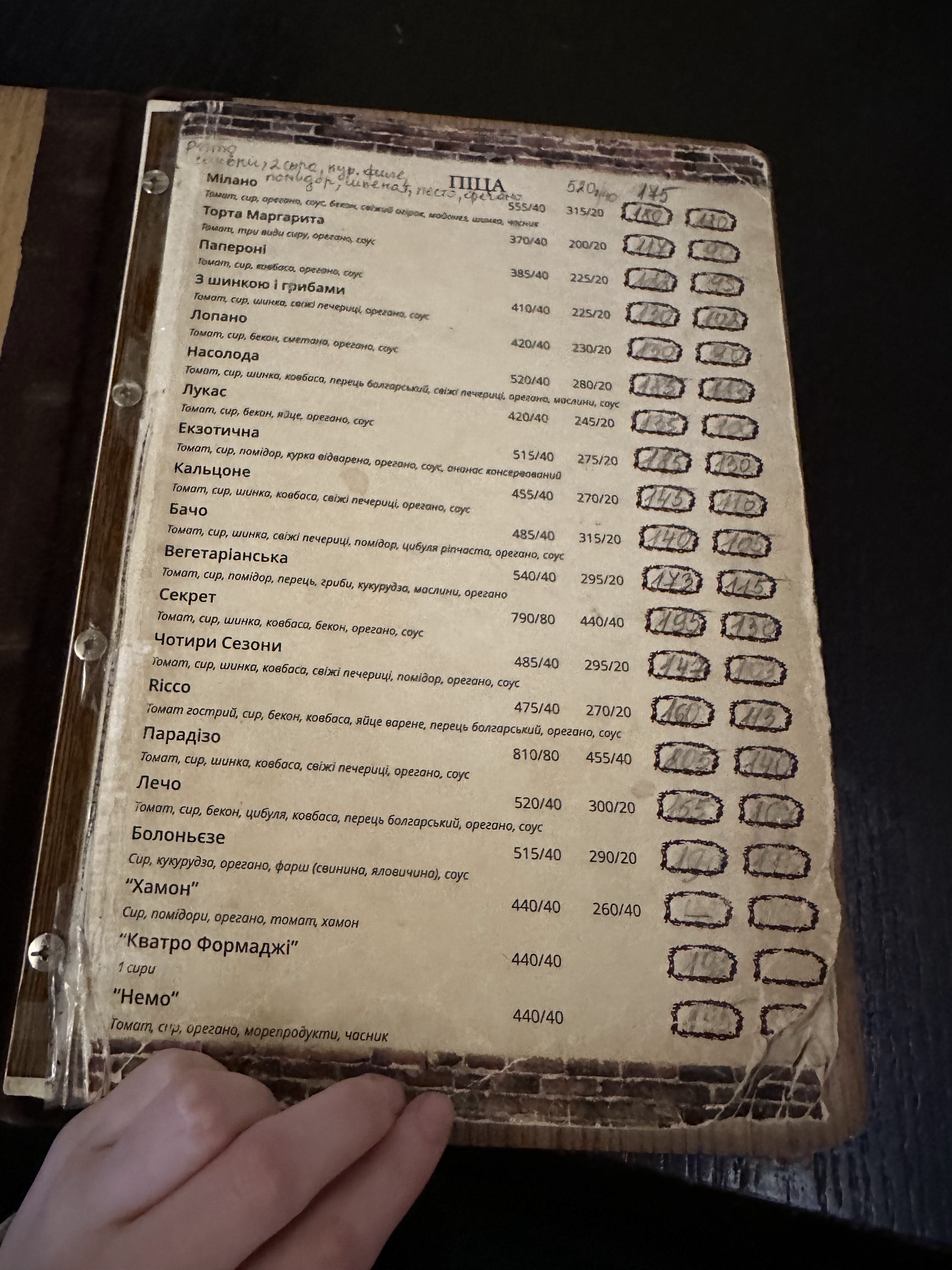 Ricco Pizza menu 12