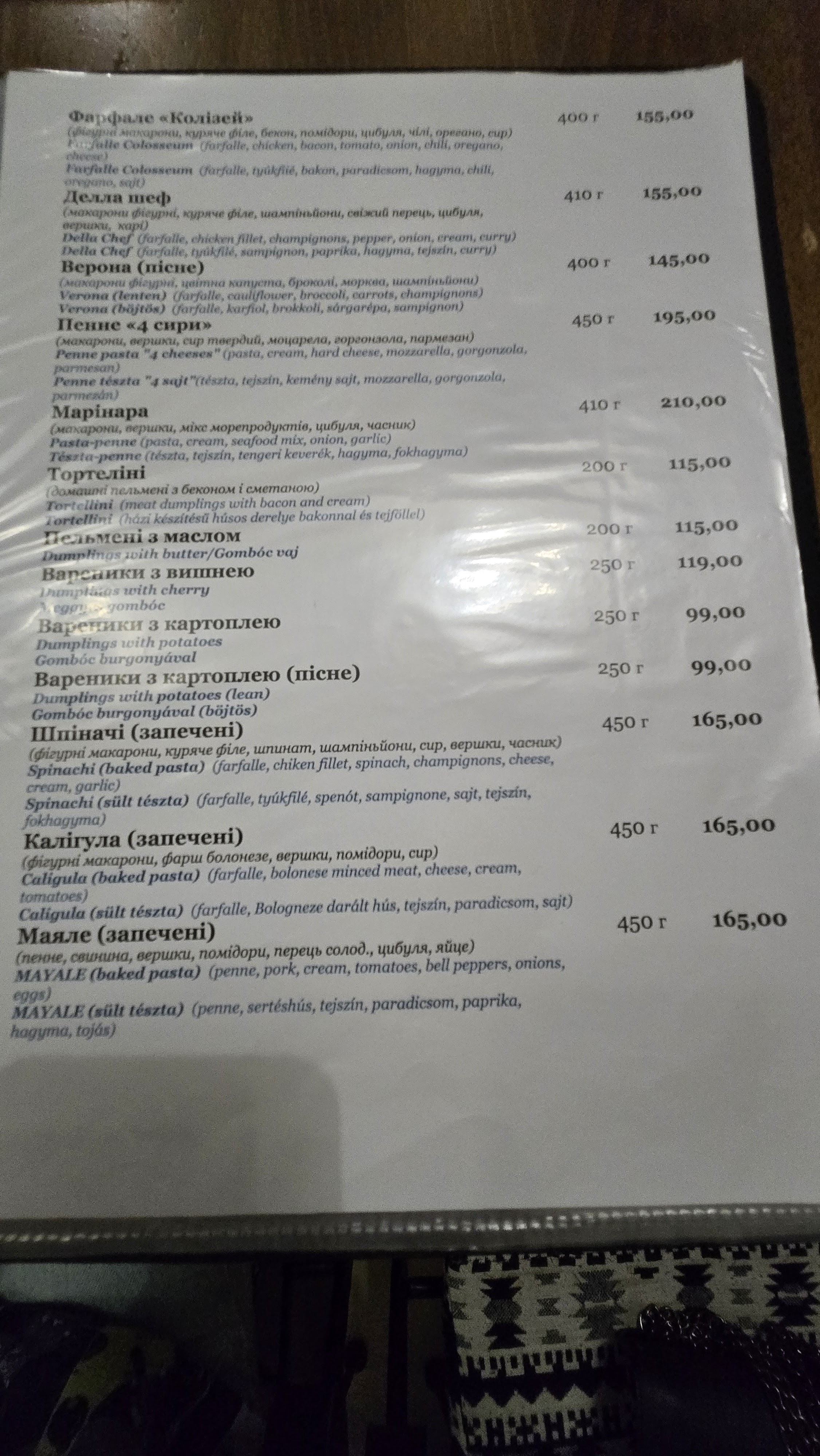 Pizzeria Kolizey (Colosseum) menu 12