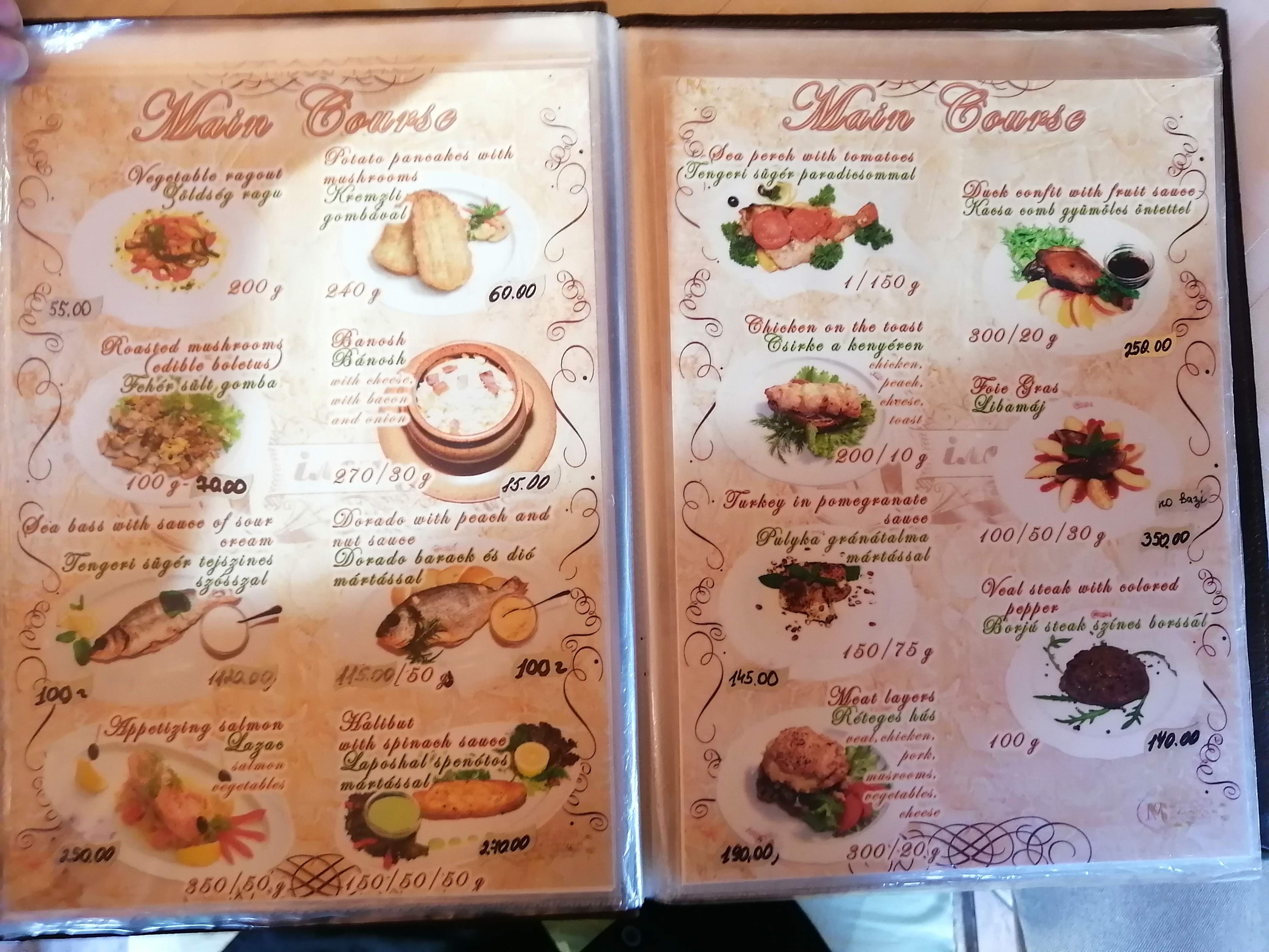 Milenium menu 3
