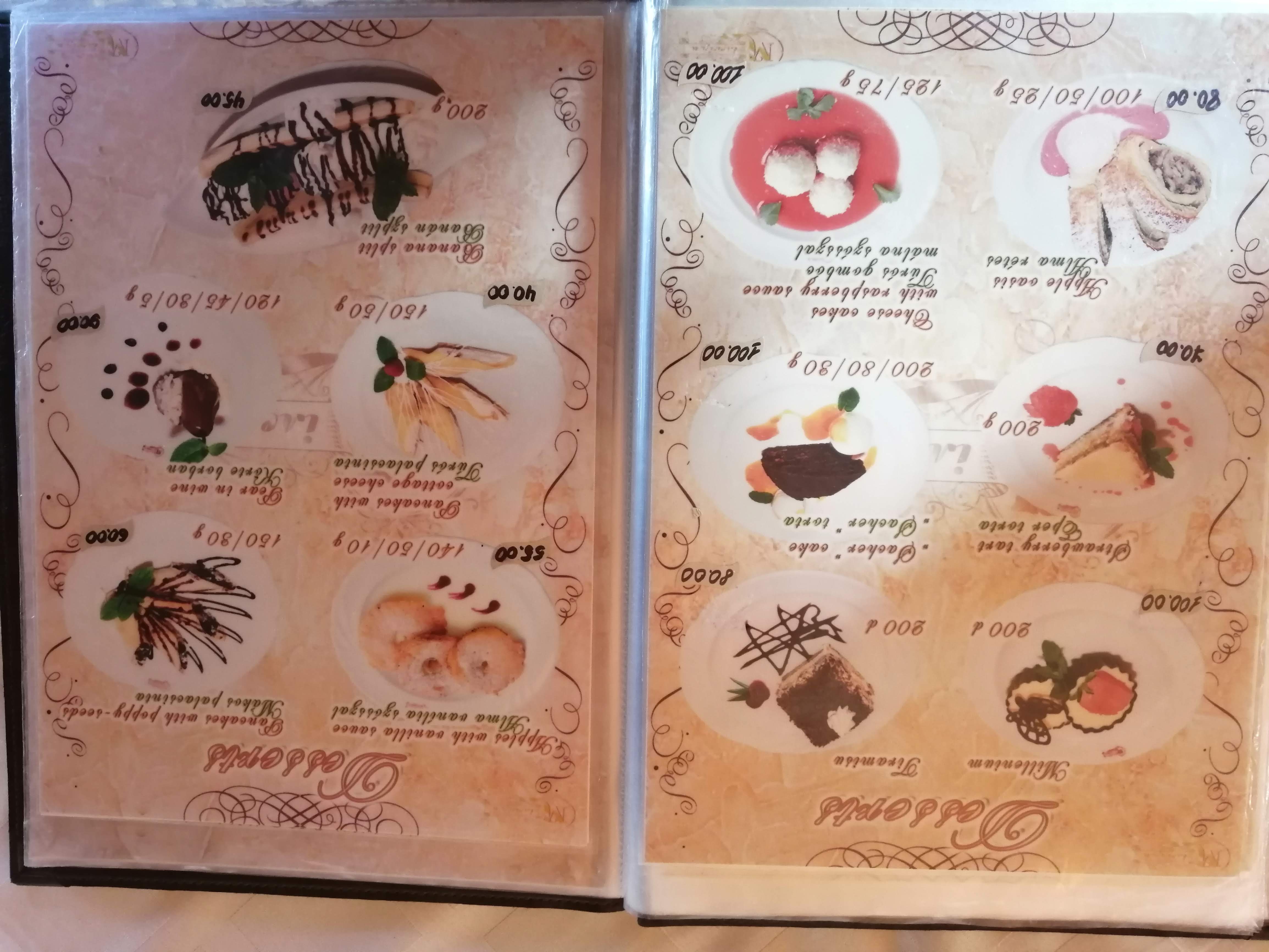 Milenium menu 8