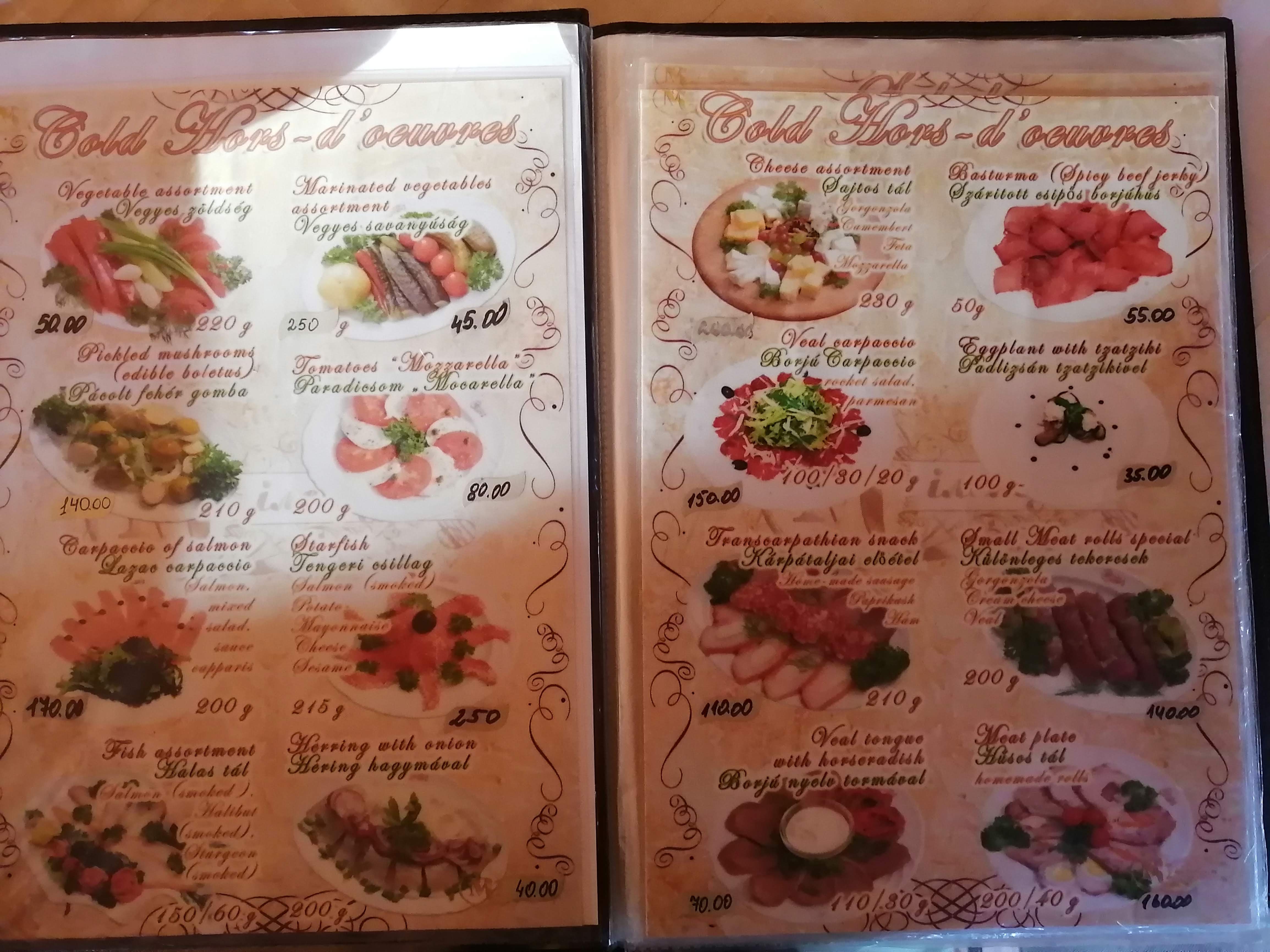 Milenium menu 9