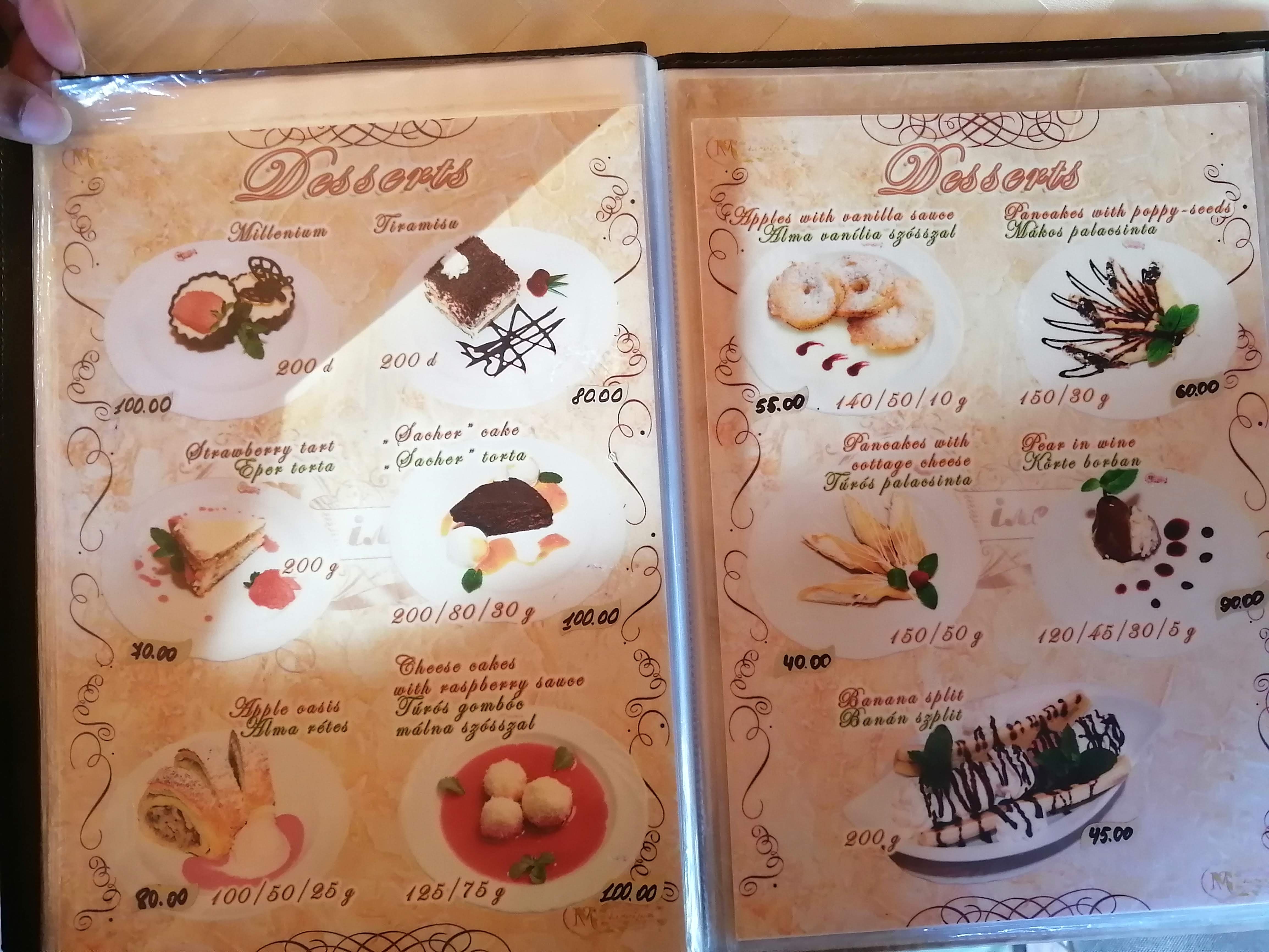 Milenium menu 10