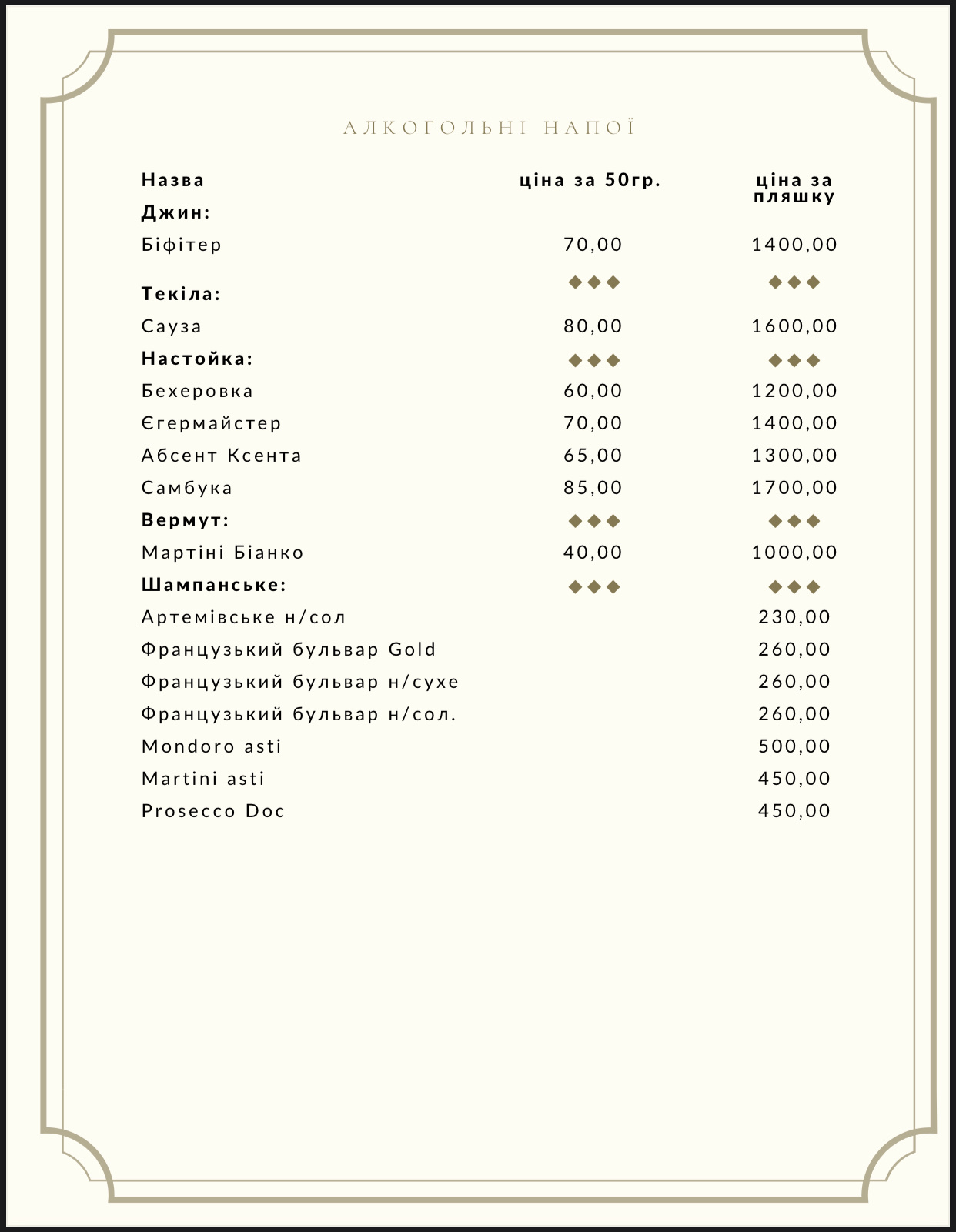 Bulʹvar menu 6