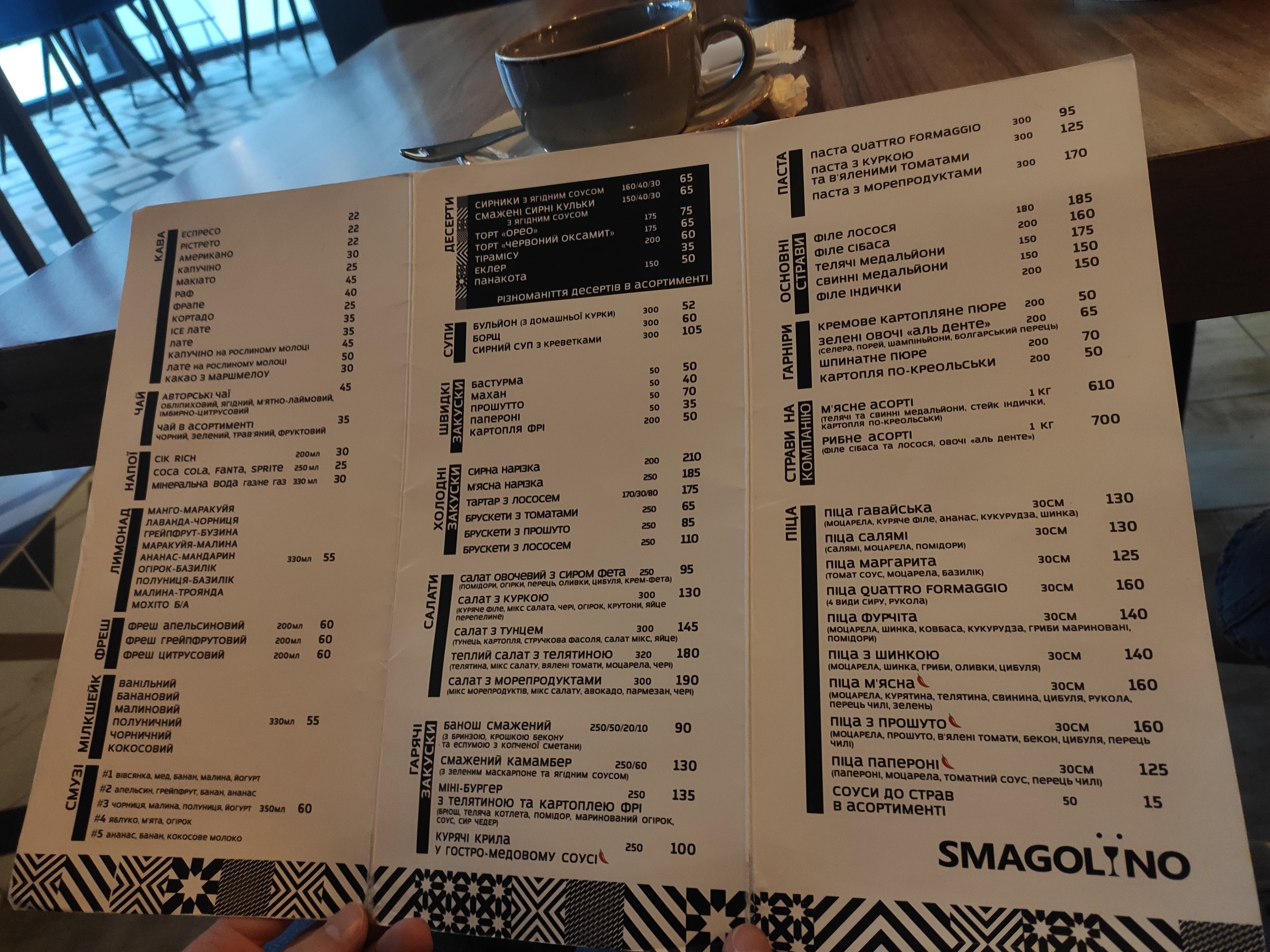 Кафе-кондитерська Smagolino menu 6