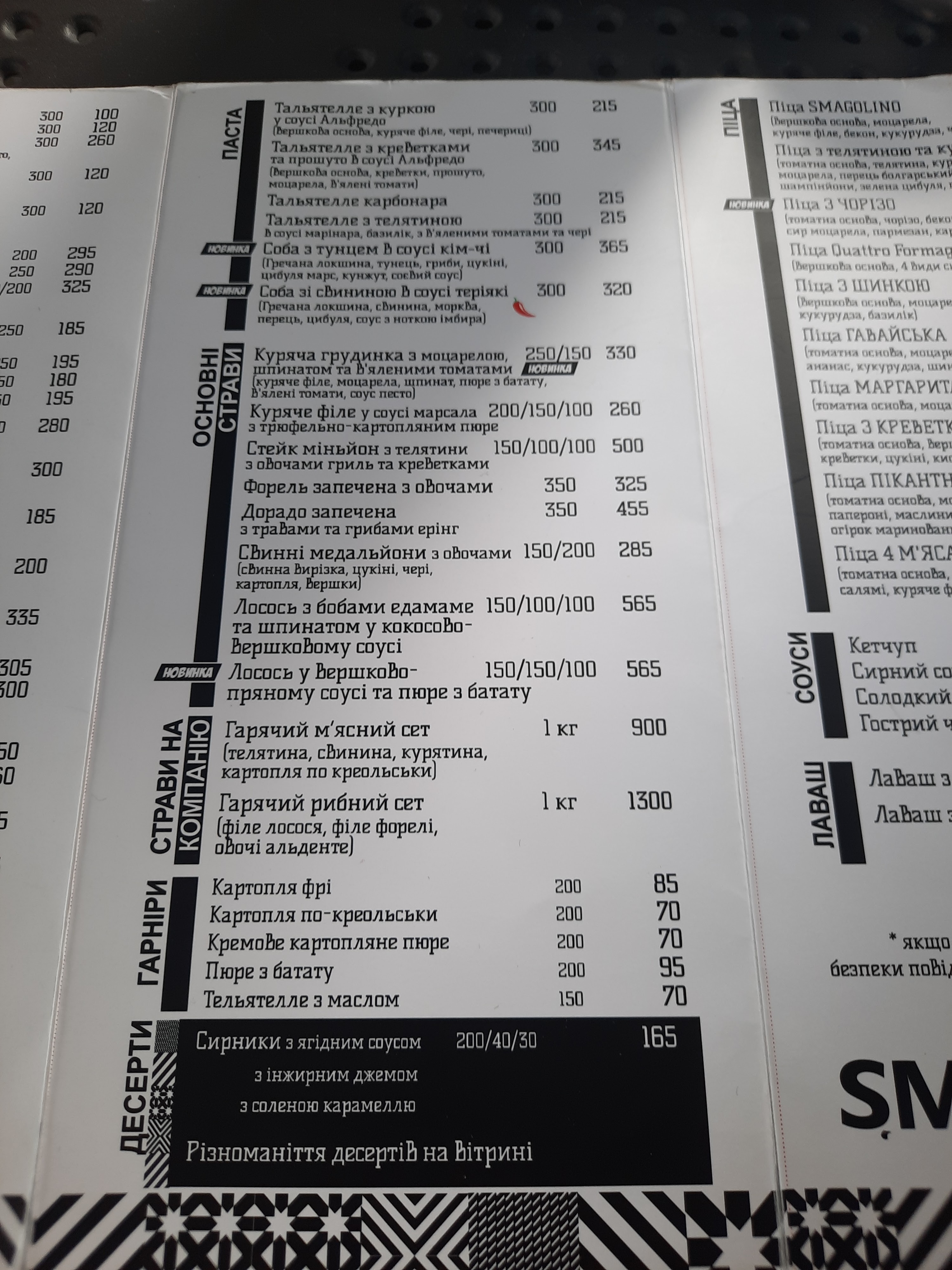 Кафе-кондитерська Smagolino menu 7
