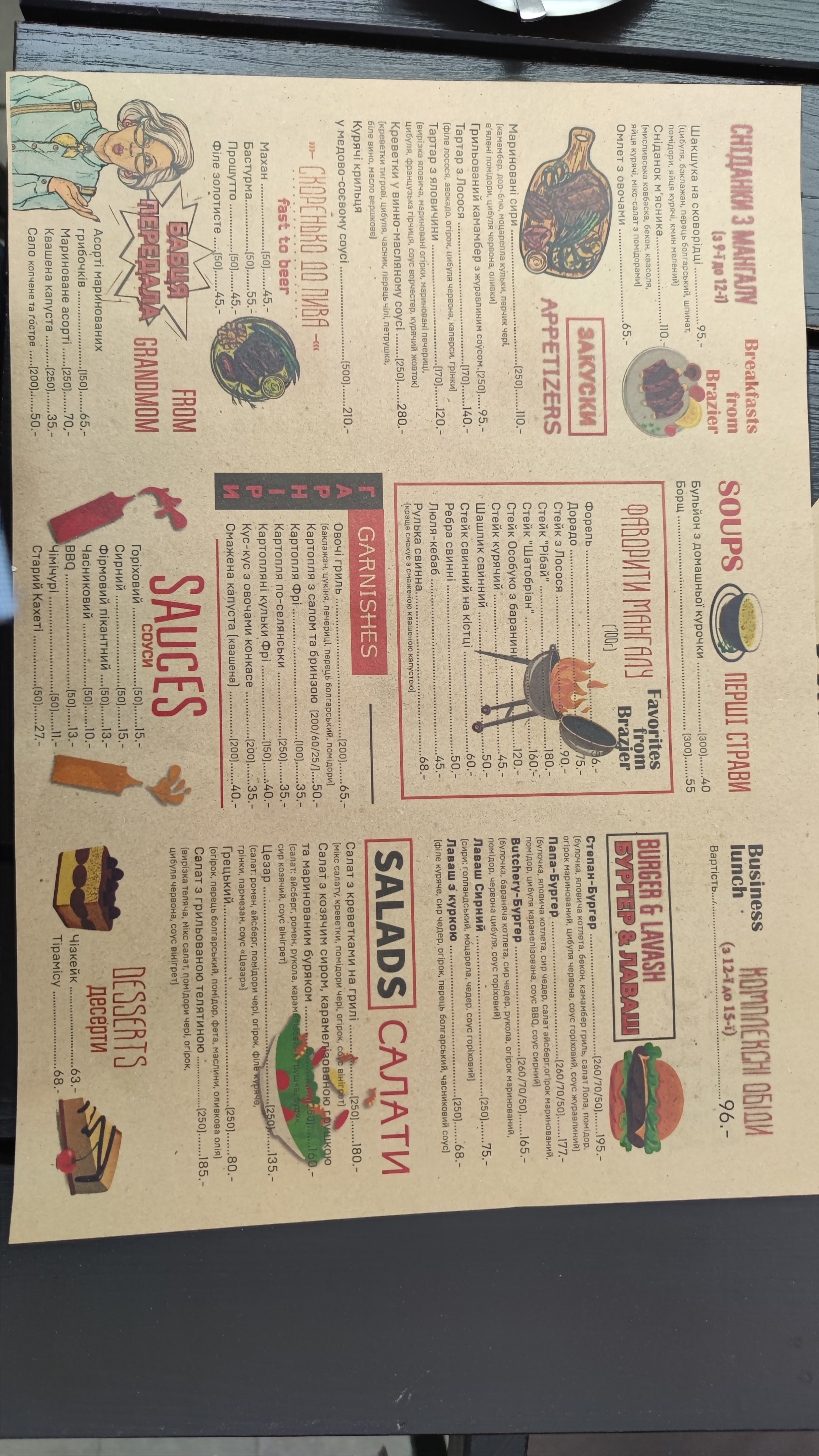 Butchery menu 7