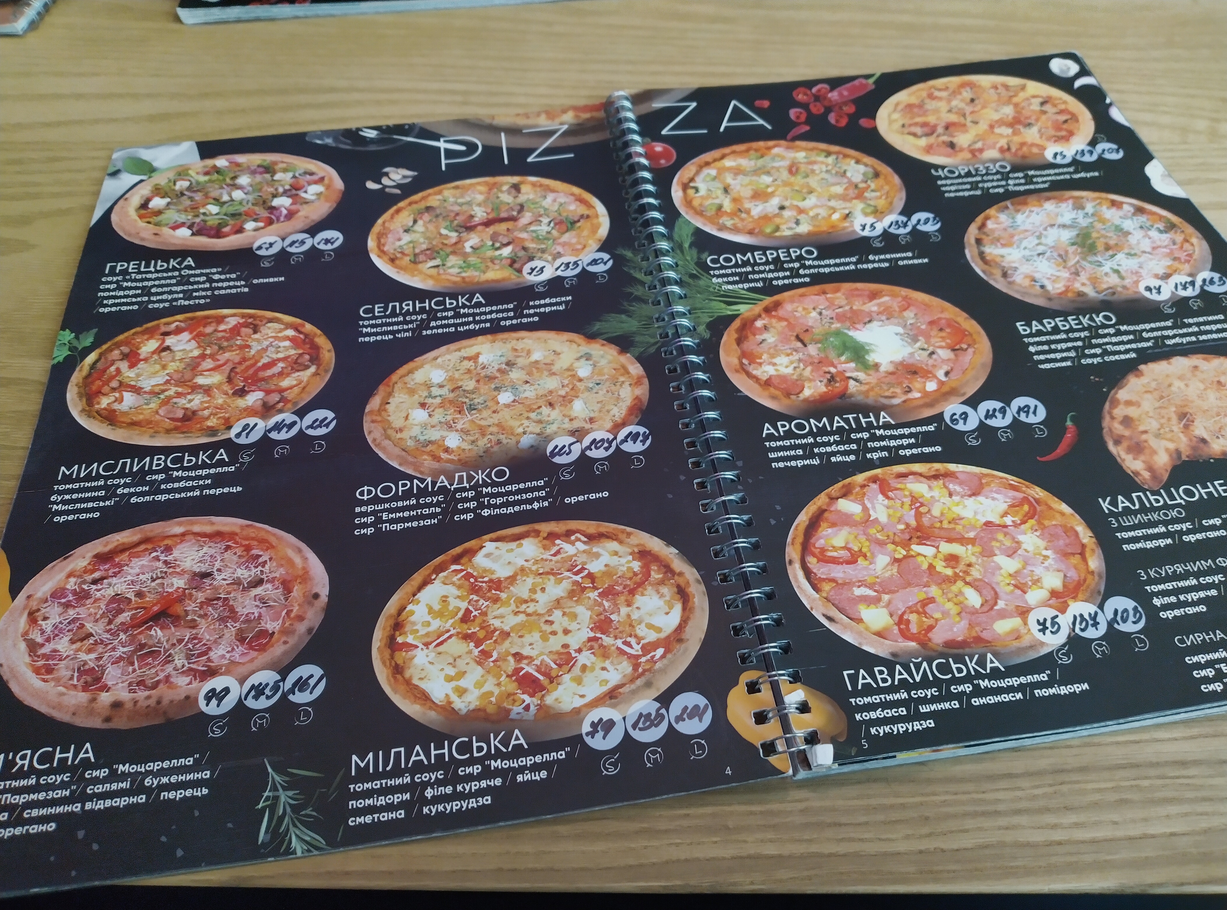 Chili Pizza menu 9