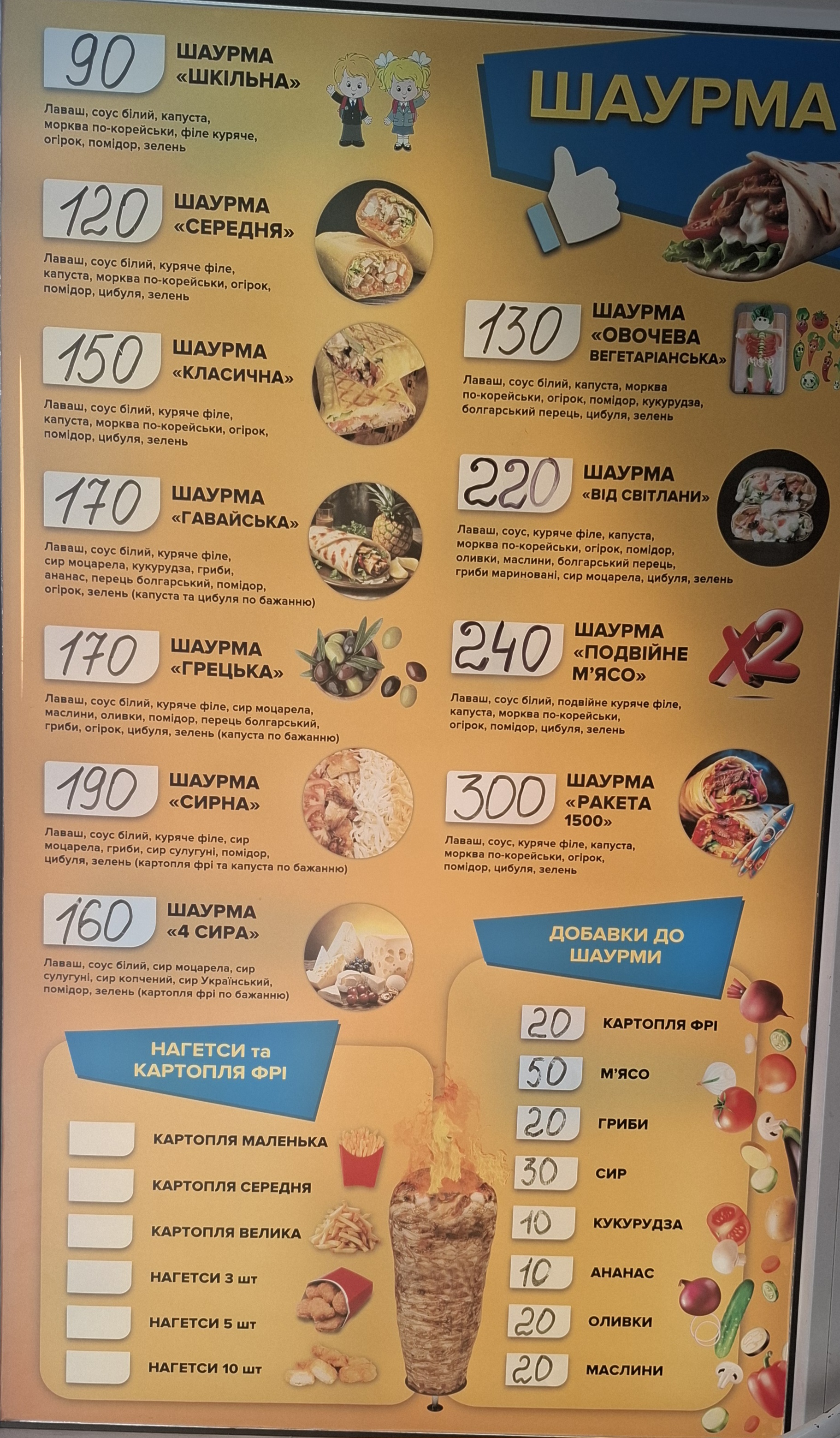 Шаурма у СВІТЛАНИ menu 4